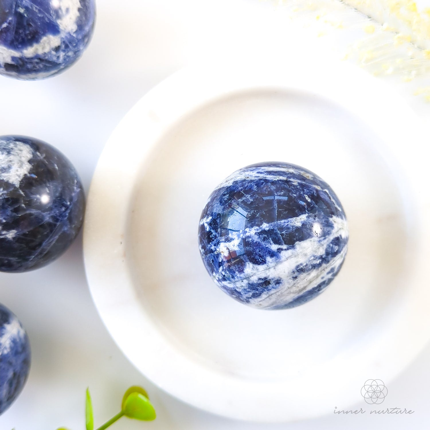 spheres and eggs - sodalite sphere