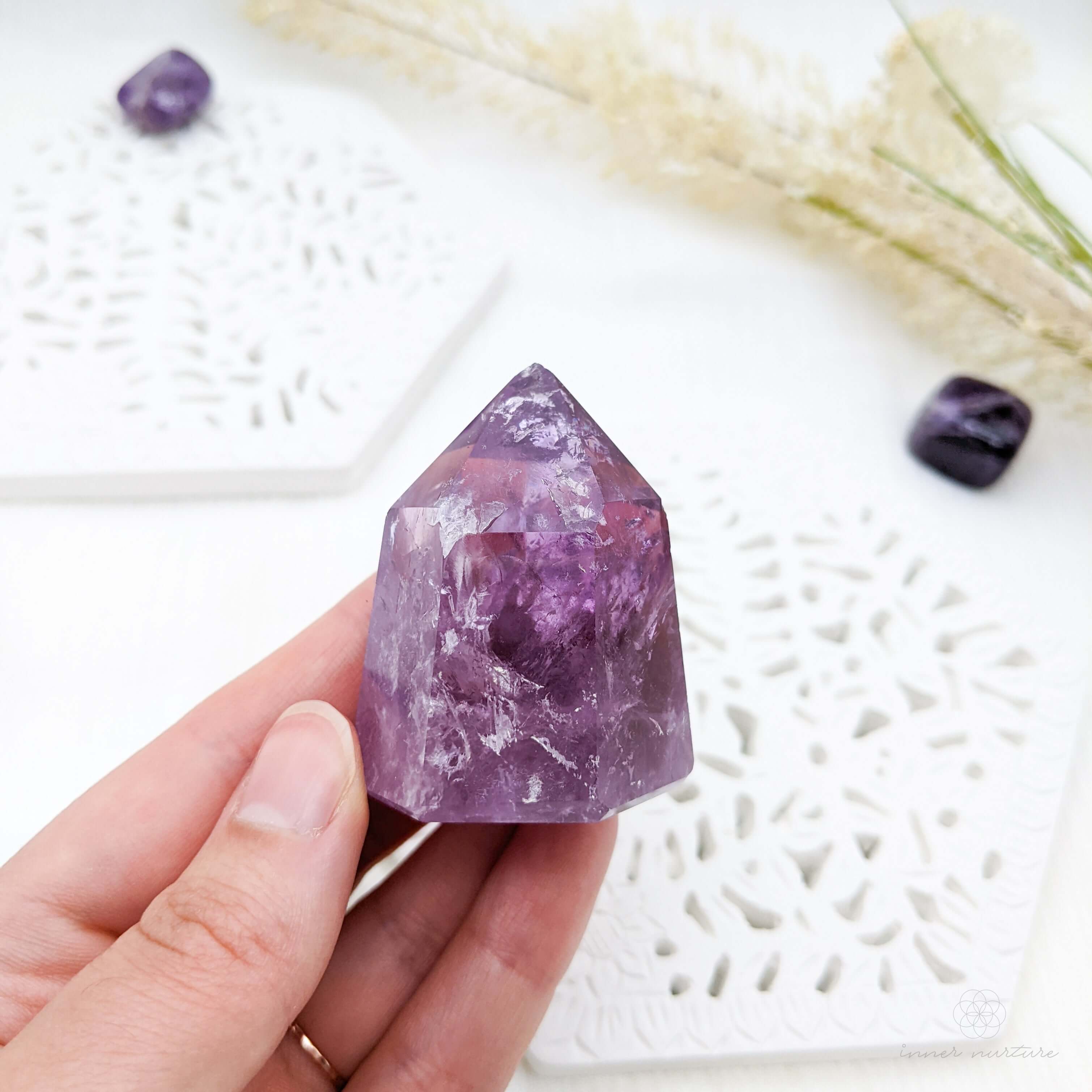 Amazing 100% Natural Amethyst outlet Stone Transparent Loose Stone Design Untreated Chips Amethyst Stone. 44 Carat 39x32mm