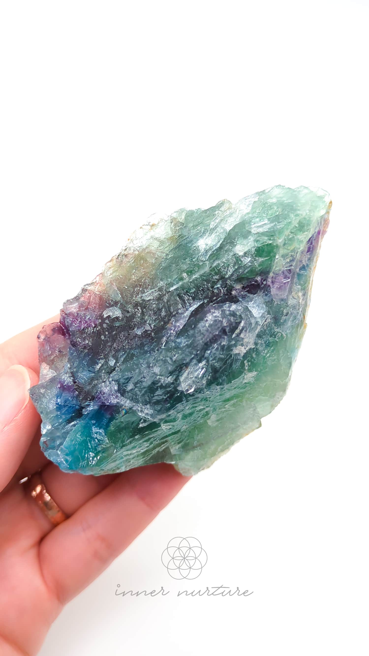 Rainbow Fluorite Rough - #9 | Buy Crystals Online Australia - Inner Nurture