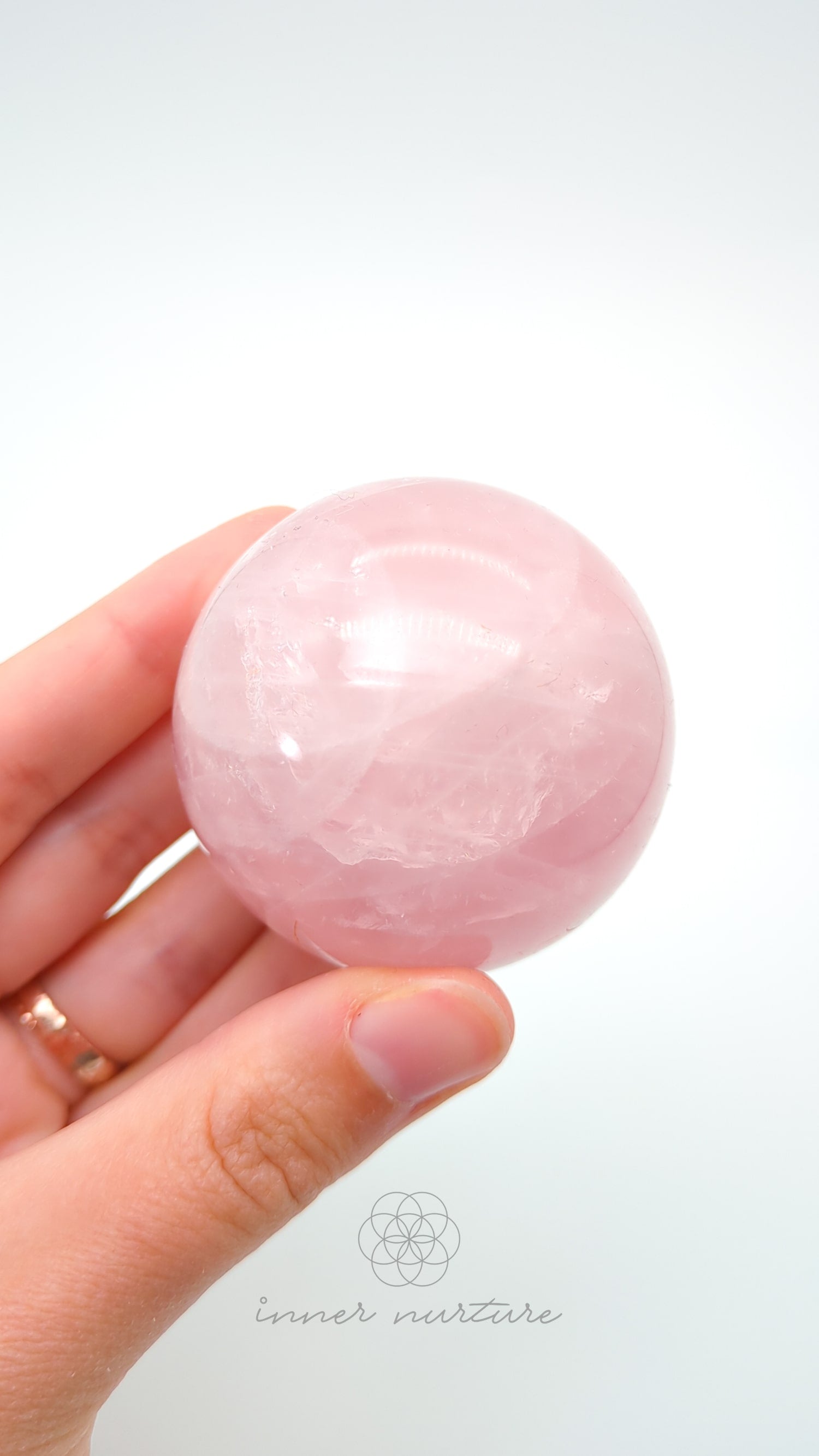 Rose Quartz Sphere - #2 | Buy Crystals Online Australia | Inner Nurture
