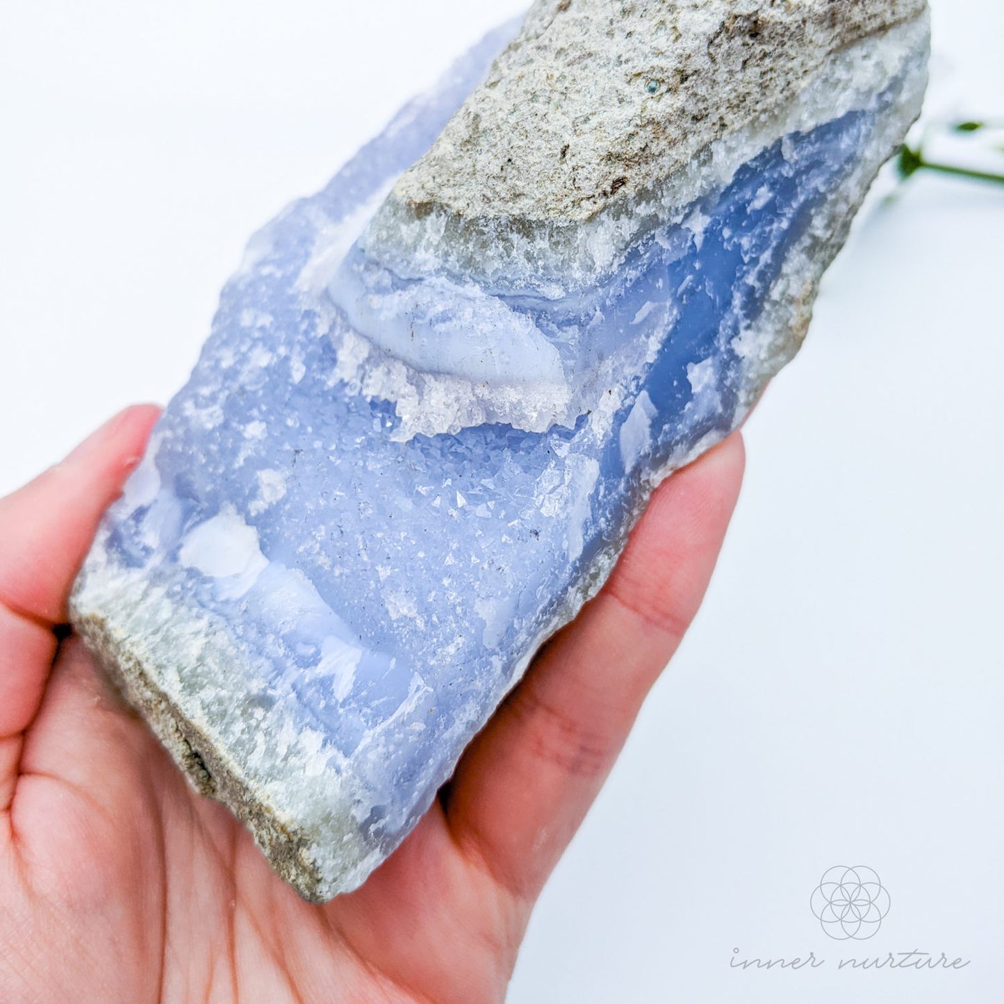 Blue Lace Agate Geode - 360g | Beautiful, High Vibe Crystals & Healing Tools | Shop Crystals Online Australia