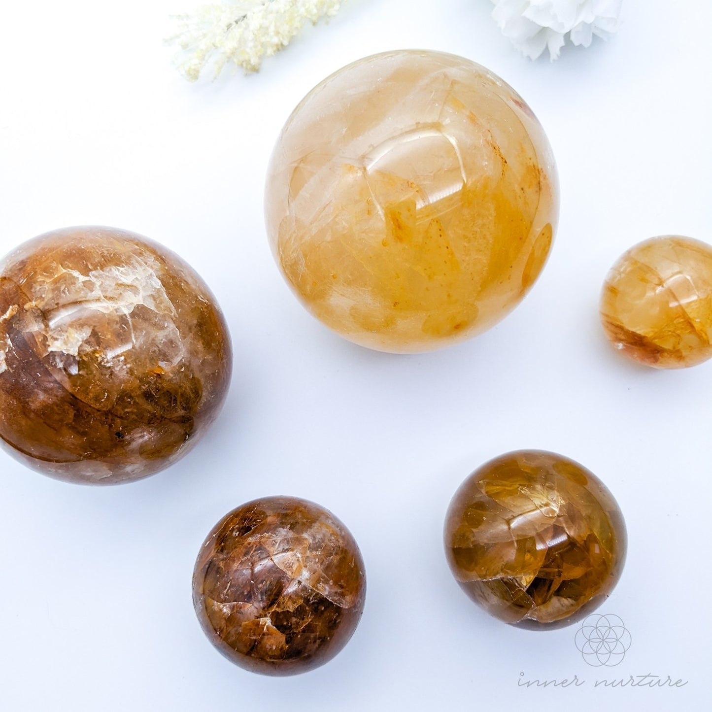 Golden Healer Sphere - Beautiful Healing Crystals Australia | Inner Nurture