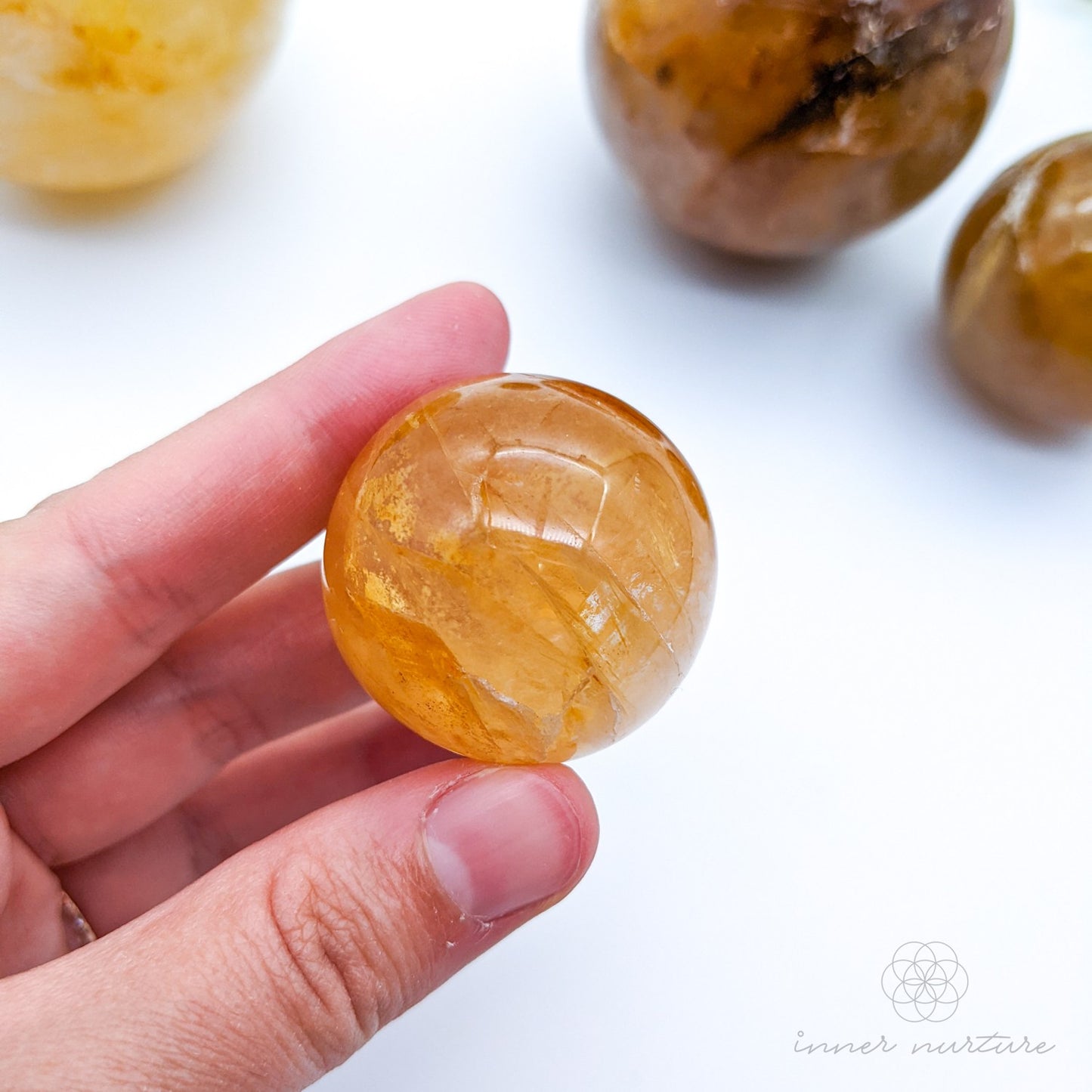 Golden Healer Sphere - Beautiful Healing Crystals Australia | Inner Nurture