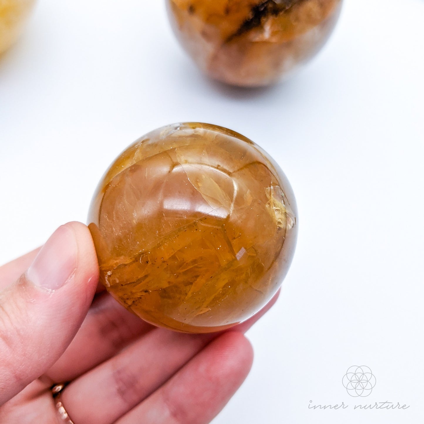 Golden Healer Sphere - Beautiful Healing Crystals Australia | Inner Nurture