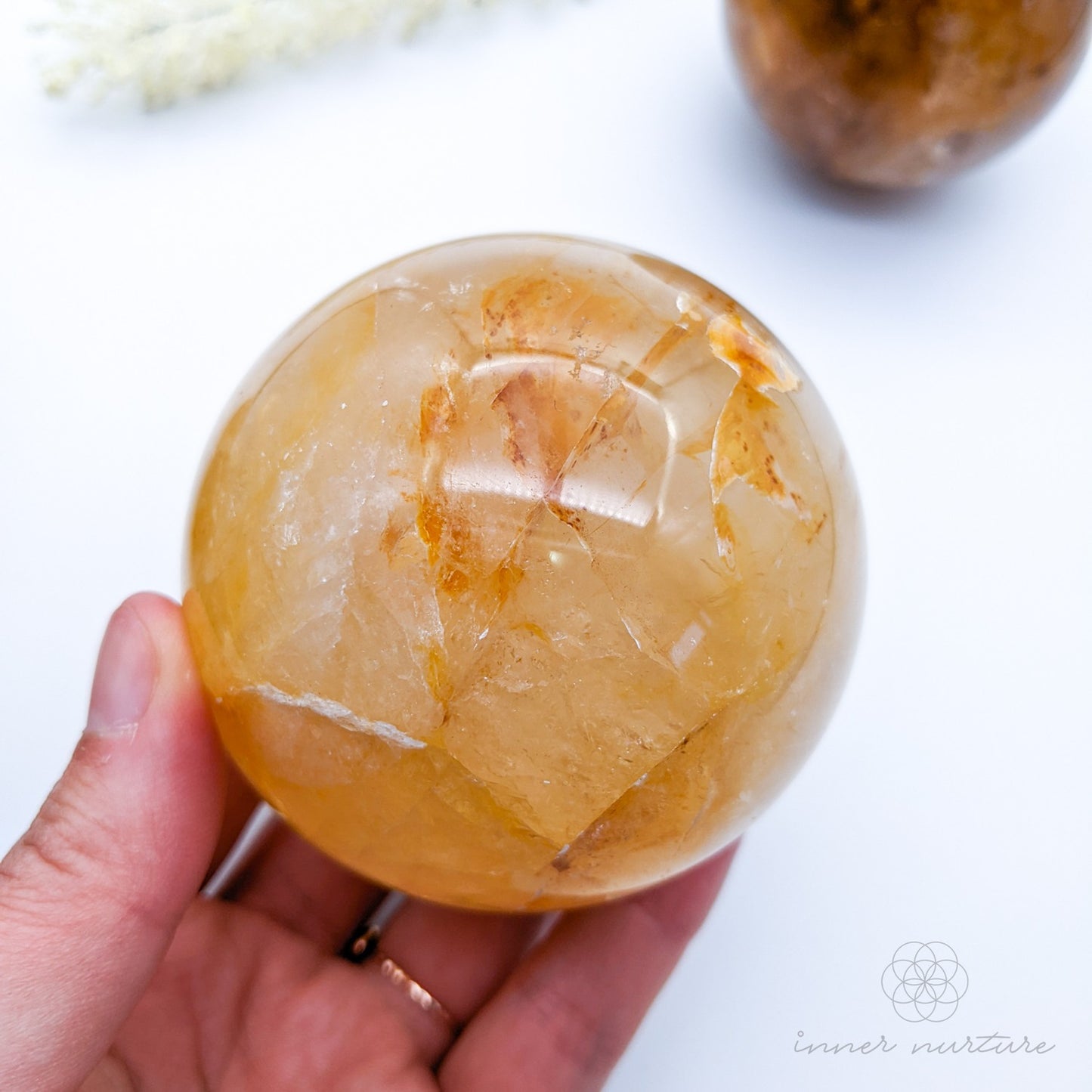 Golden Healer Sphere - Beautiful Healing Crystals Australia | Inner Nurture