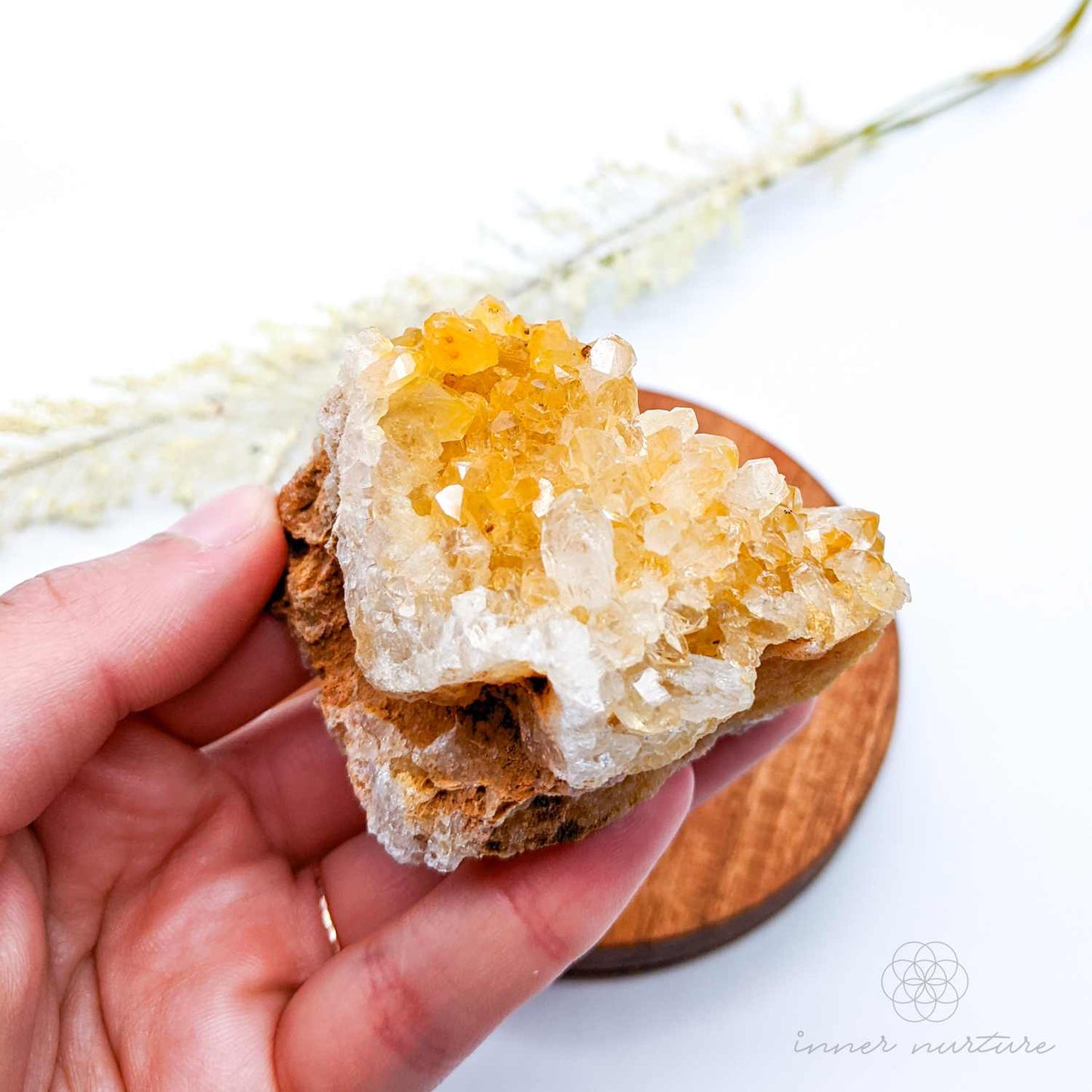 Limonite Quartz Cluster (Golden Healer) - #11 | Crystal Shop Australia - Inner Nurture