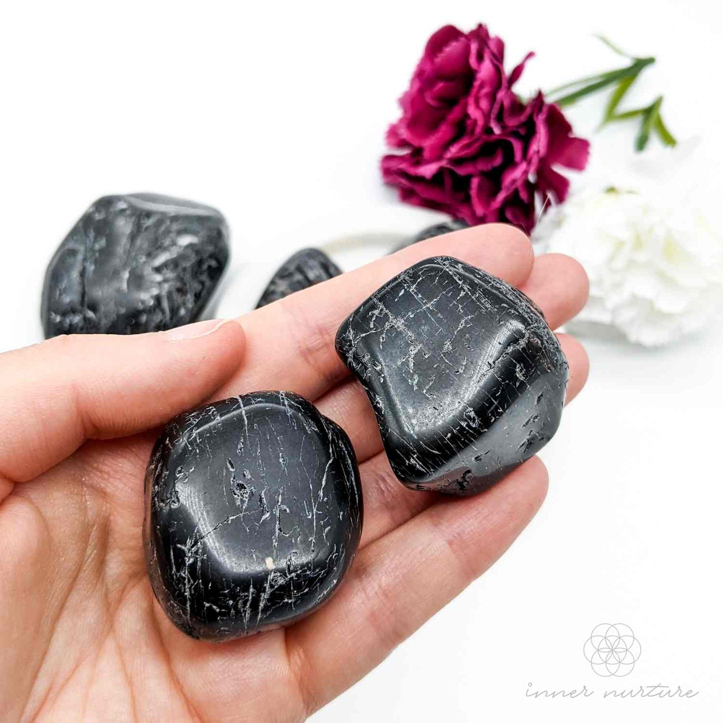 Black Tourmaline Tumble - Large Sizes | Crystal Shop Australia - Inner Nurture