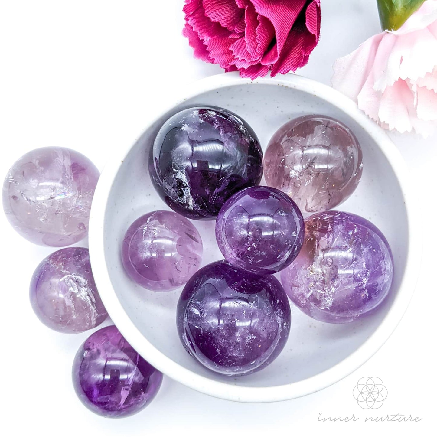 Amethyst Mini Sphere | Crystal Shop Australia - Inner Nurture