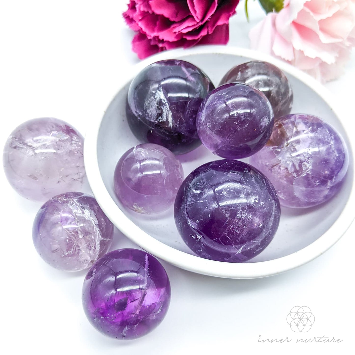 Amethyst Mini Sphere | Crystal Shop Australia - Inner Nurture