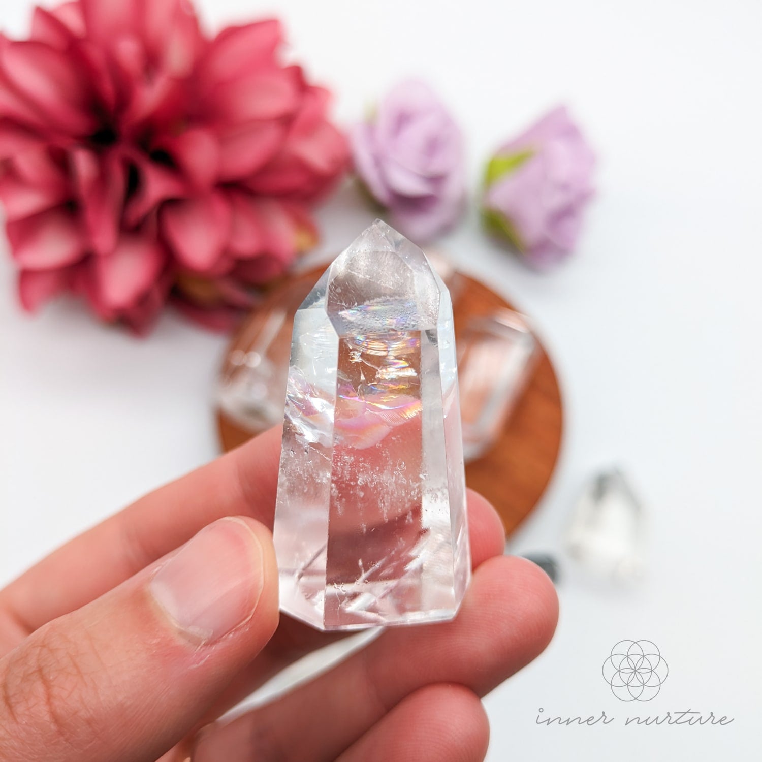 Clear outlet quartz tower