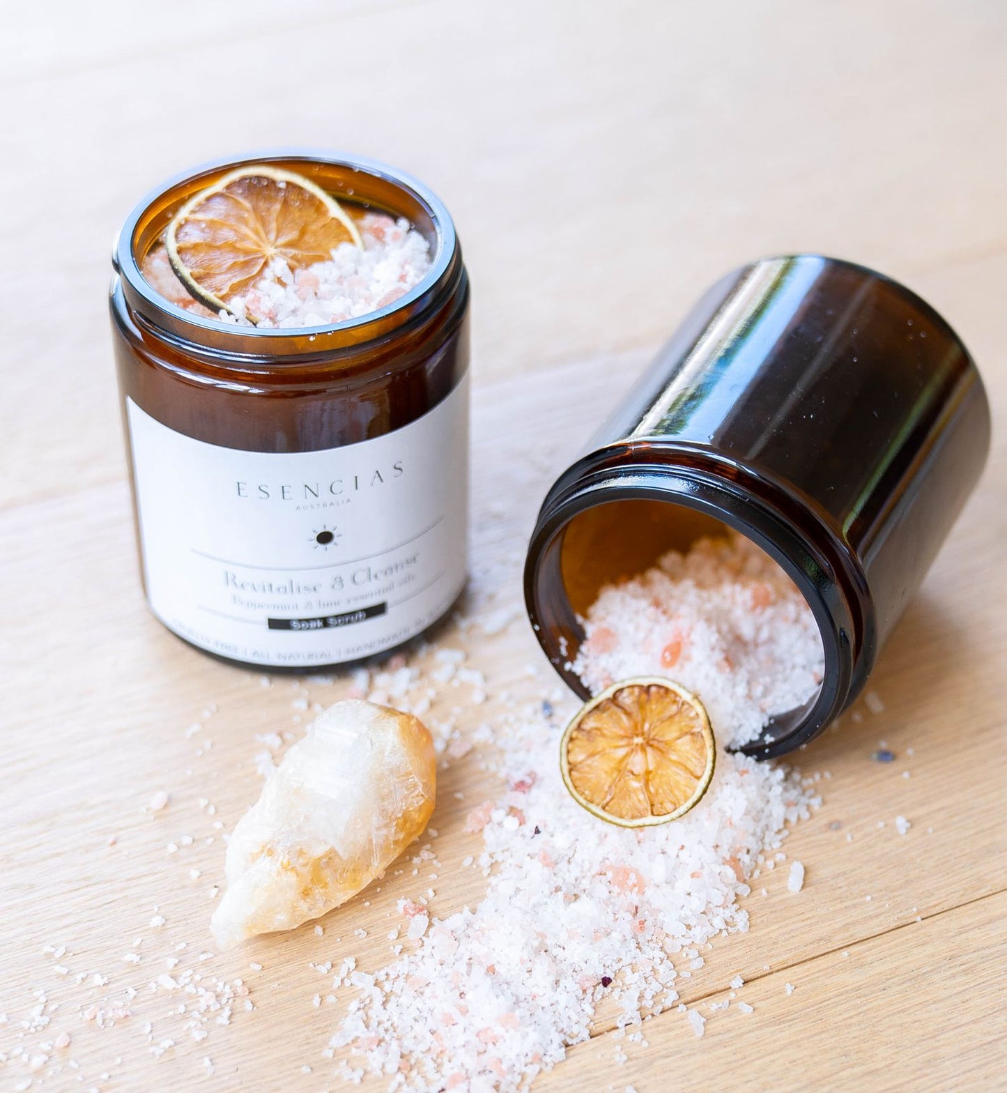 Revitalise & Cleanse Soak Scrub - Esencias Australia | Inner Nurture - Bath Salts