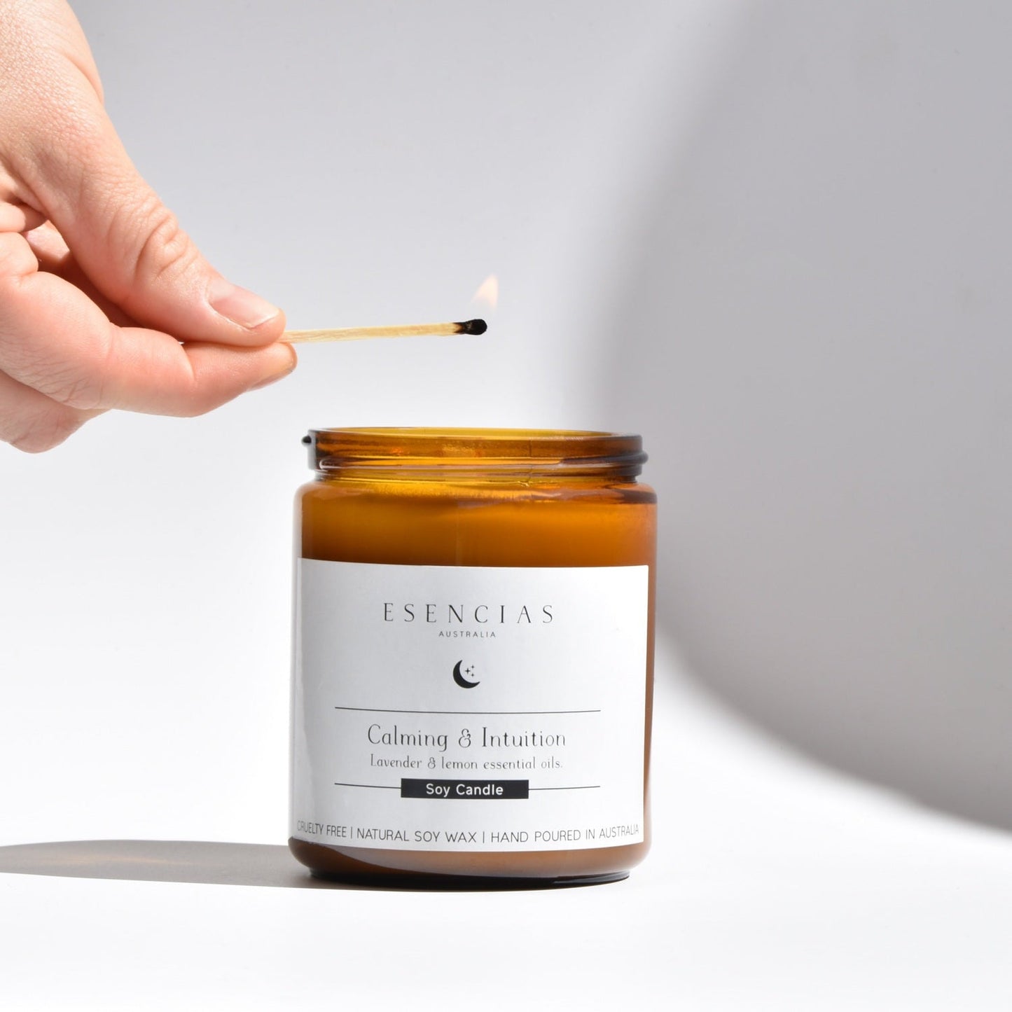 Calming & Intuition Essential Oil Soy Candle - 250ml - Esencias Australia | Inner Nurture