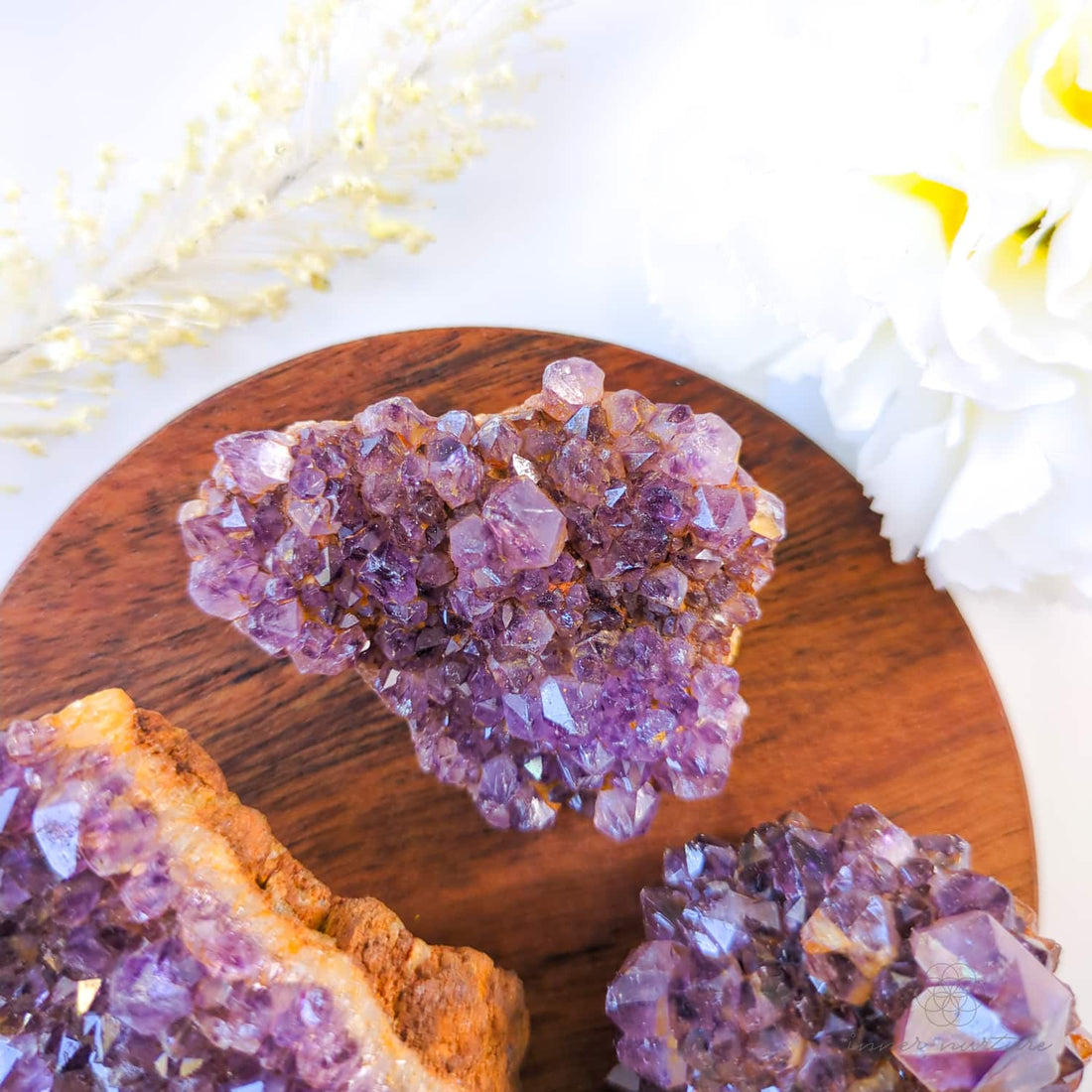 your calming ritual - amethyst, lepidolite and selenite for calm