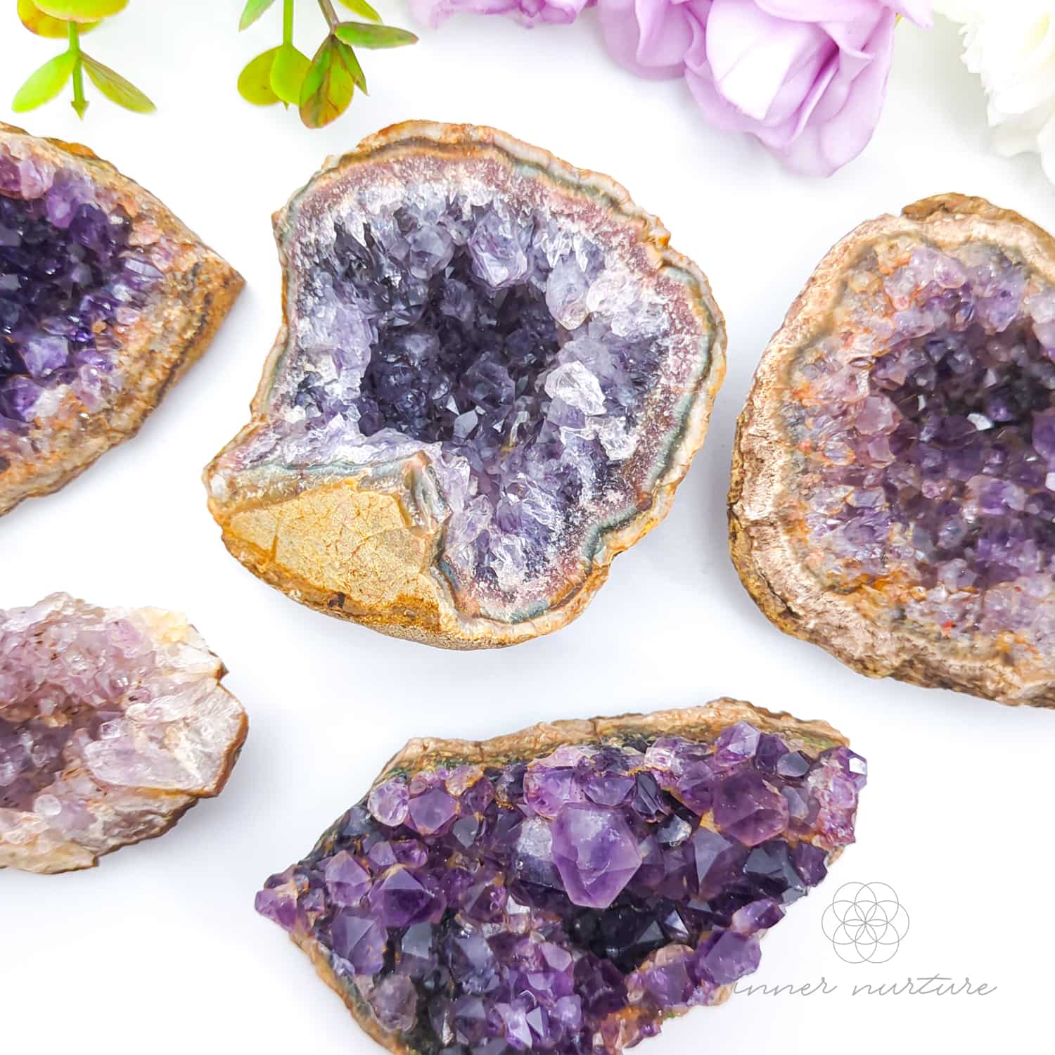 amethyst crystal cluster - inner nurture crystal shop australia
