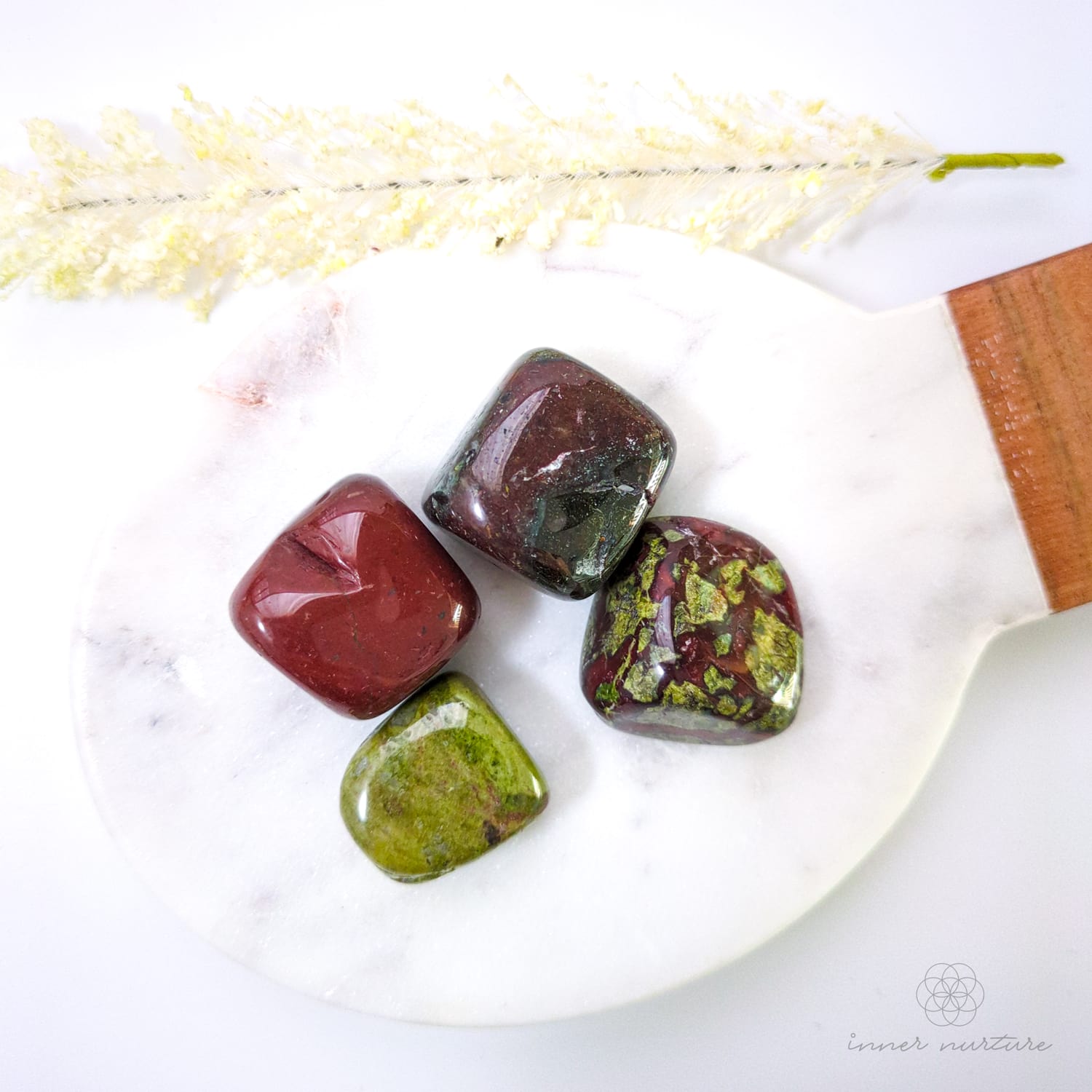 dragons blood jasper tumble - inner nurture australia