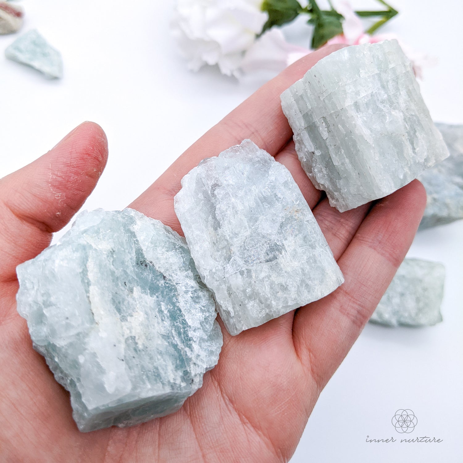 Aquamarine raw crystal - crystals for letting go and moving forward - inner nurture online australia