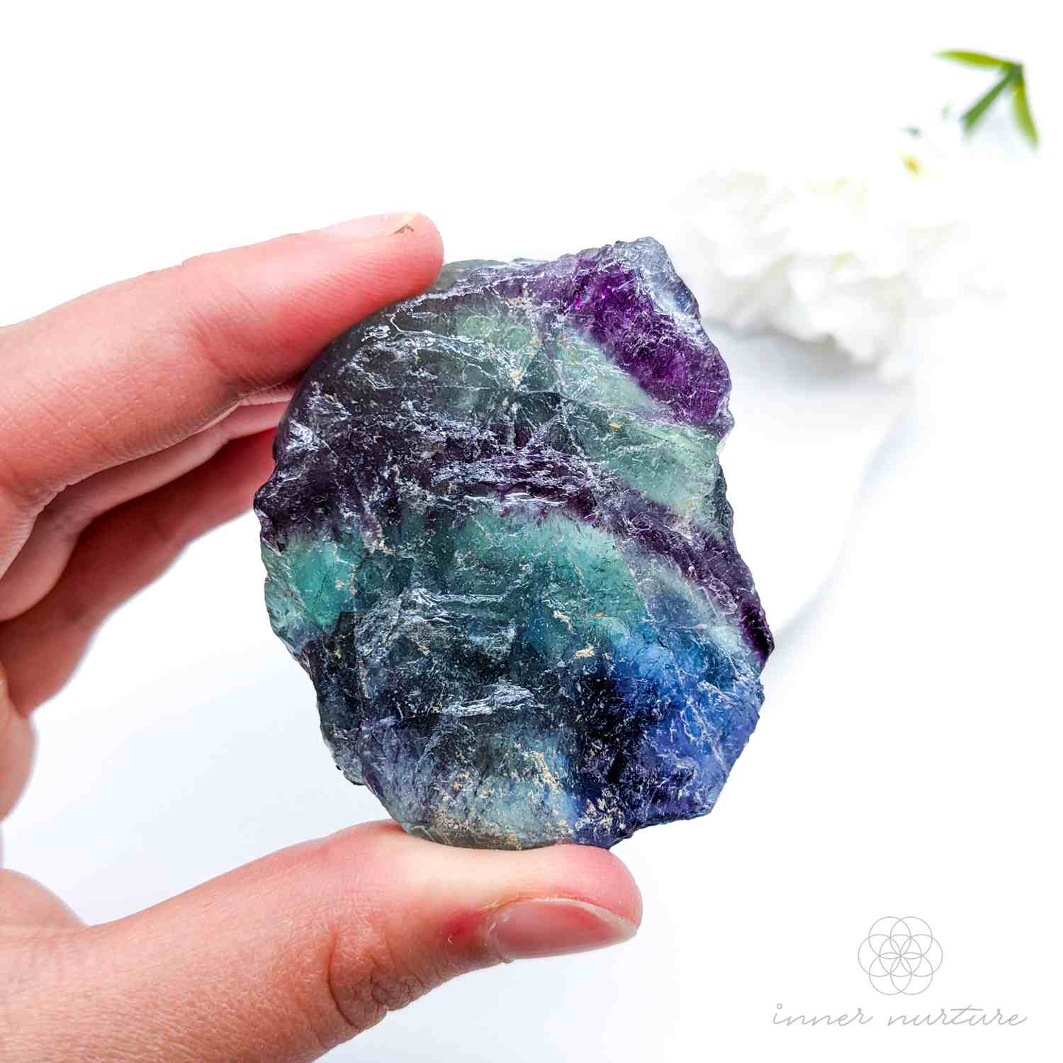 chakra crystals rainbow fluorite - inner nurture online crystal shop
