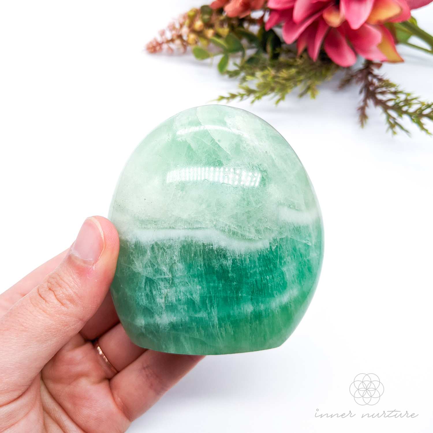 green fluorite free form crystal - online crystal shop australia - inner nurture