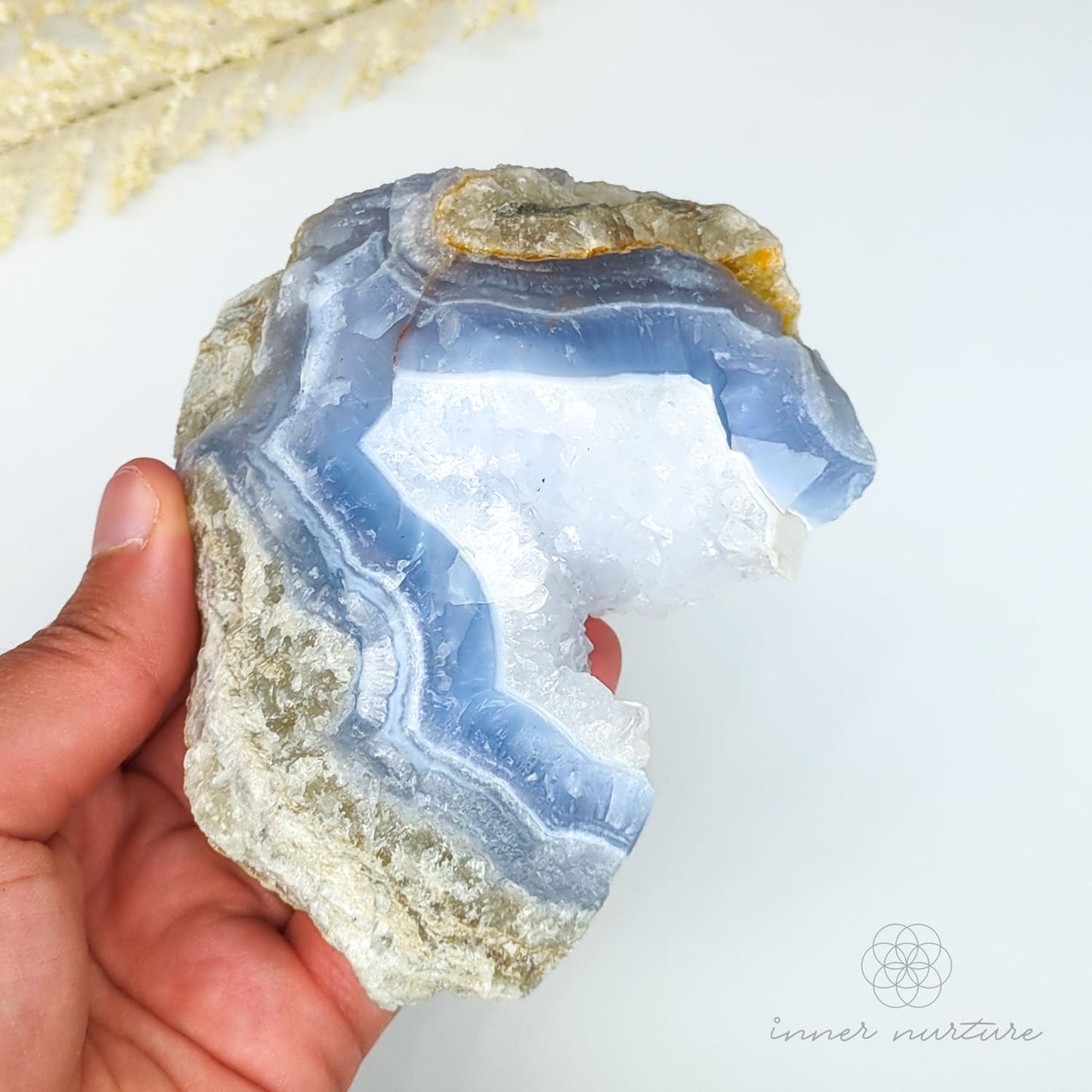 Blue Lace Agate Geode - #1 | Crystal Shop Australia - Inner Nurture