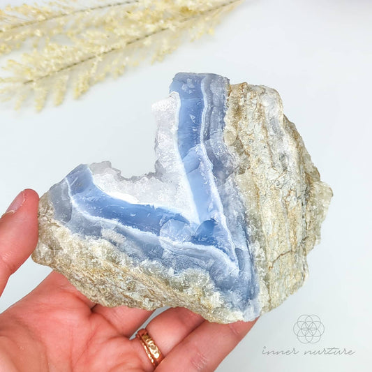 Blue Lace Agate Geode - #1 | Crystal Shop Australia - Inner Nurture