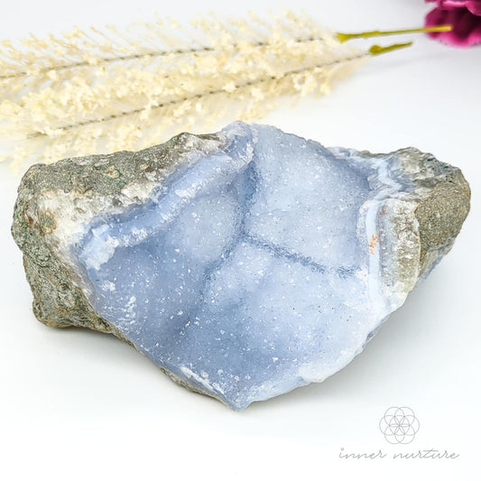 Blue Lace Agate Geode - #2 | Crystal Shop Australia - Inner Nurture