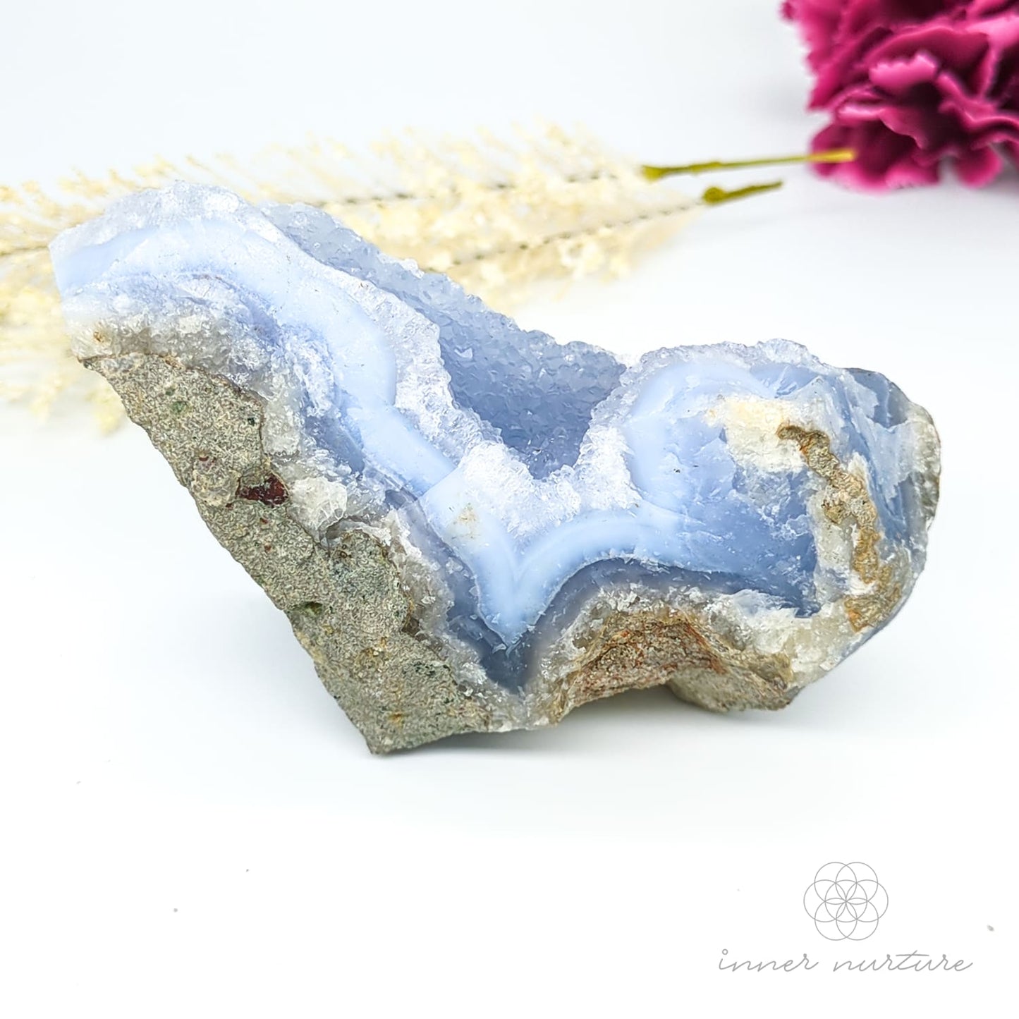 Blue Lace Agate Geode - #3 | Crystal Shop Australia - Inner Nurture