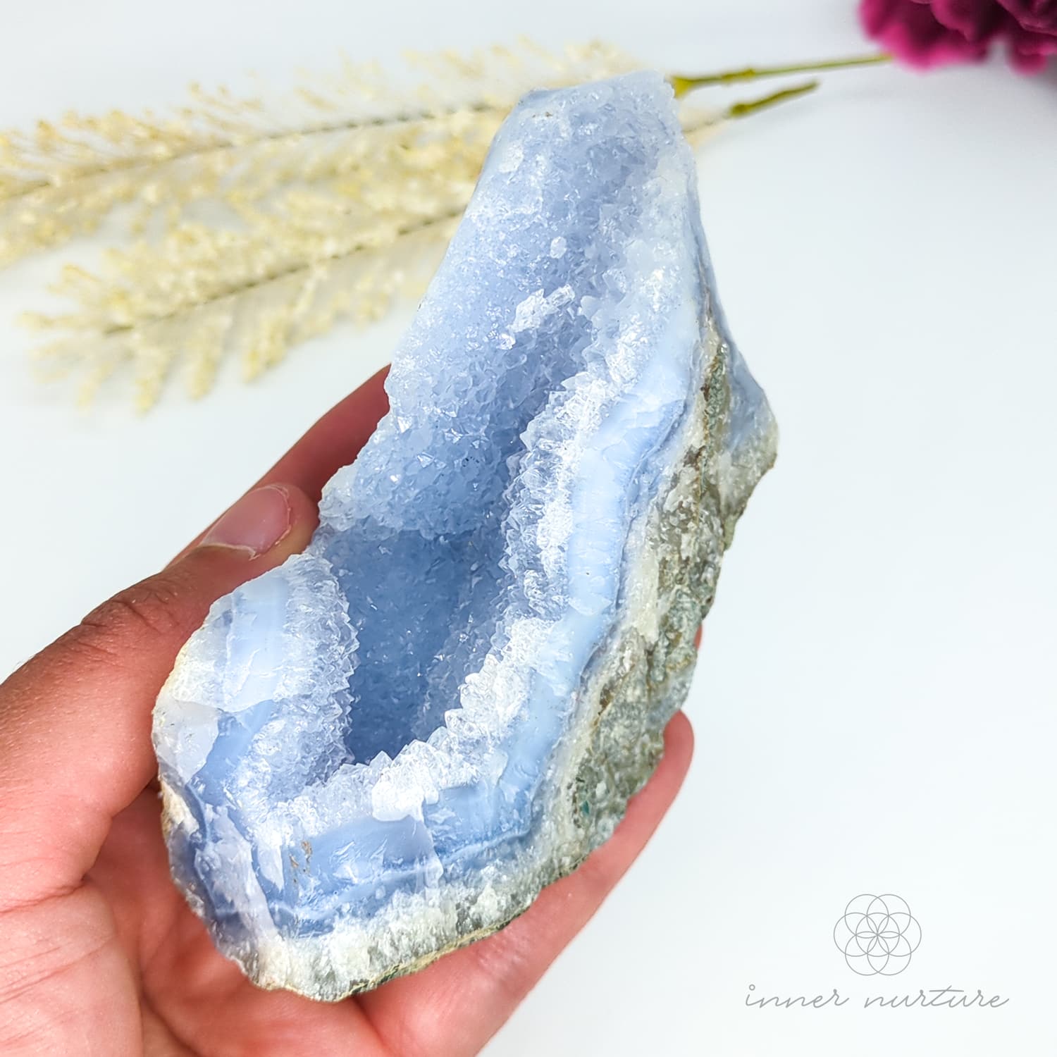 Blue Lace Agate Geode - #3 | Crystal Shop Australia - Inner Nurture