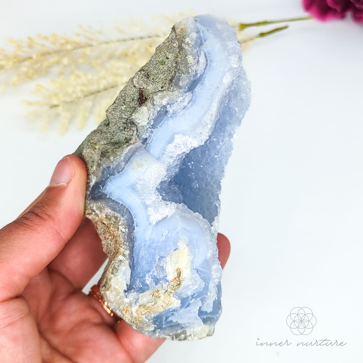 Blue Lace Agate Geode - #3 | Crystal Shop Australia - Inner Nurture