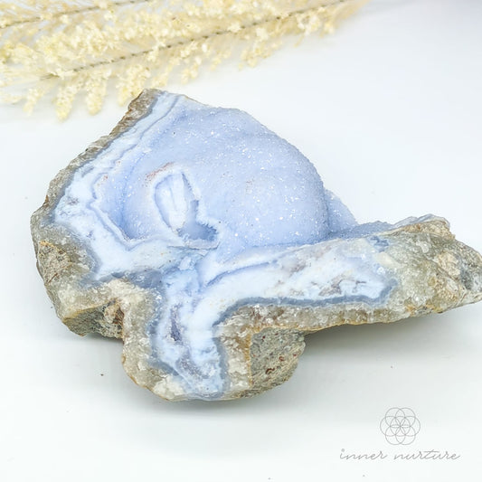 Blue Lace Agate Geode - #5 | Crystal Shop Australia - Inner Nurture