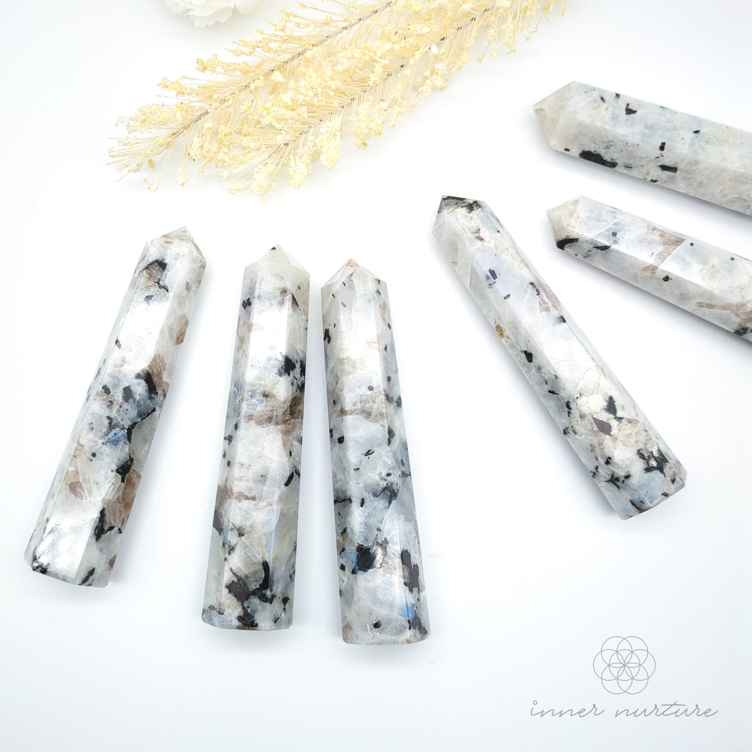 Rainbow Moonstone Generator Tower | Crystal Shop Australia - Inner Nurture