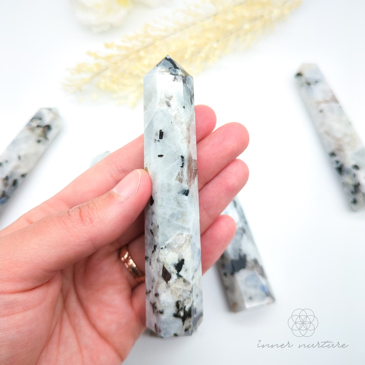 Rainbow Moonstone Generator Tower | Crystal Shop Australia - Inner Nurture