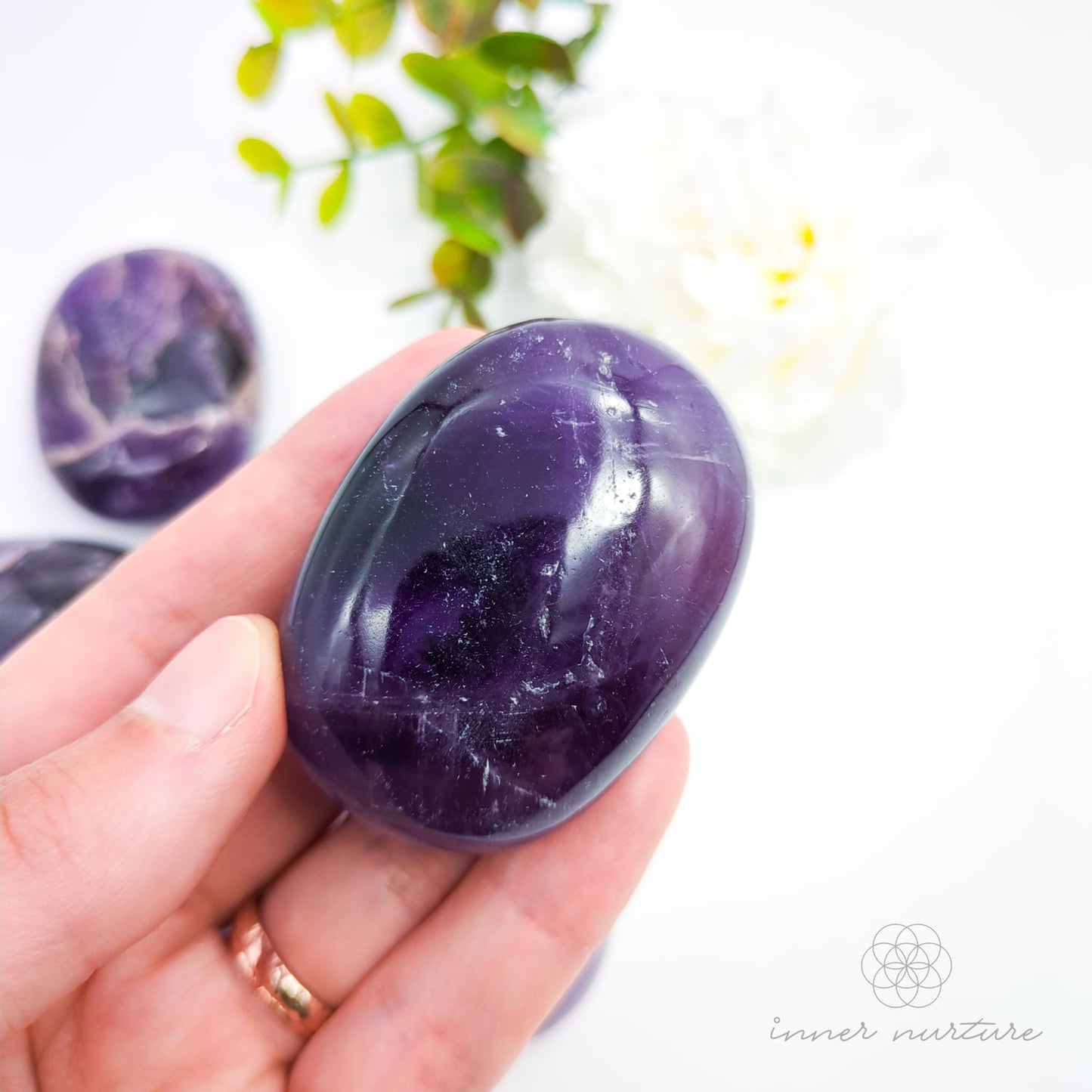 Amethyst Palm Stone | Crystal Shop Australia - Inner Nurture