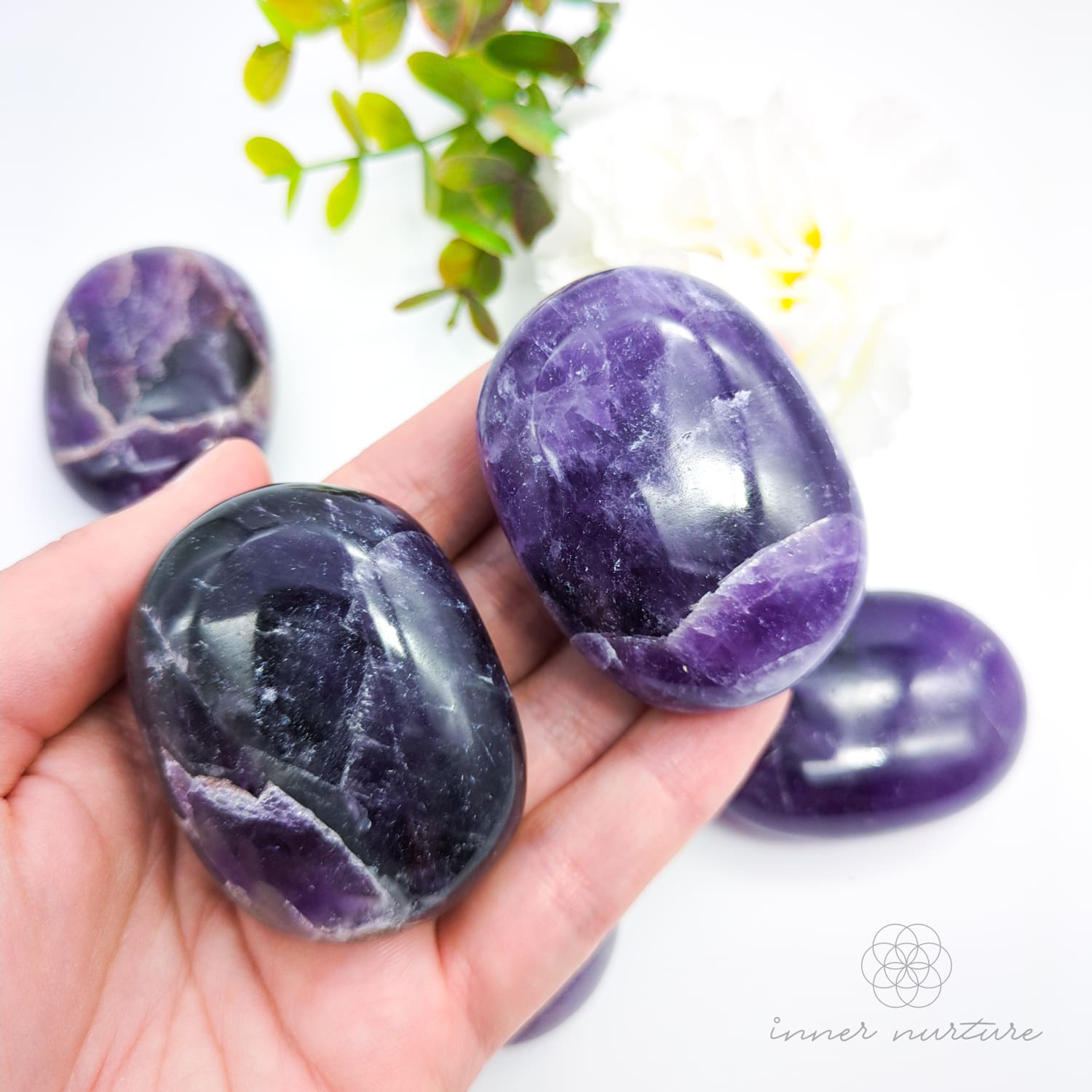 Amethyst Palm Stone | Crystal Shop Australia - Inner Nurture