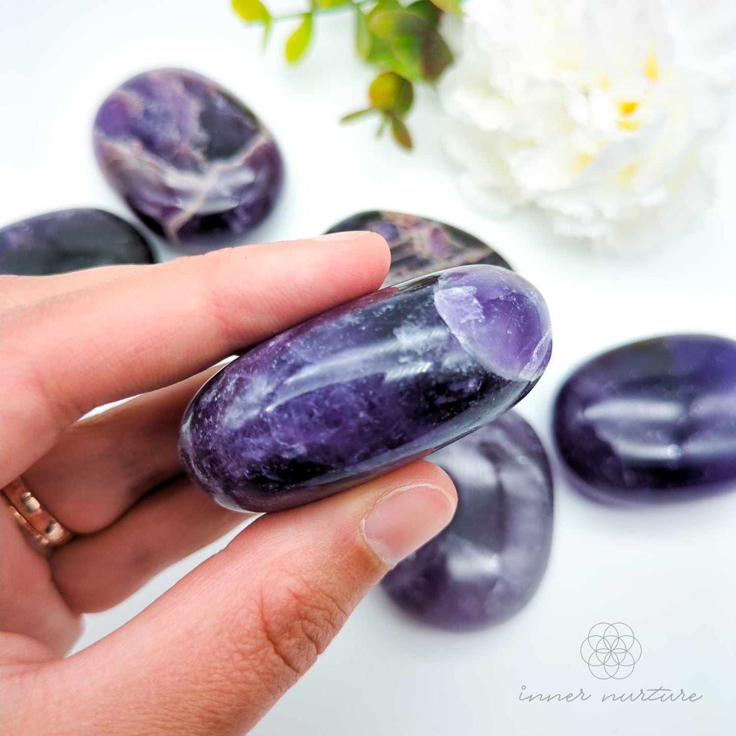 Amethyst Palm Stone | Crystal Shop Australia - Inner Nurture