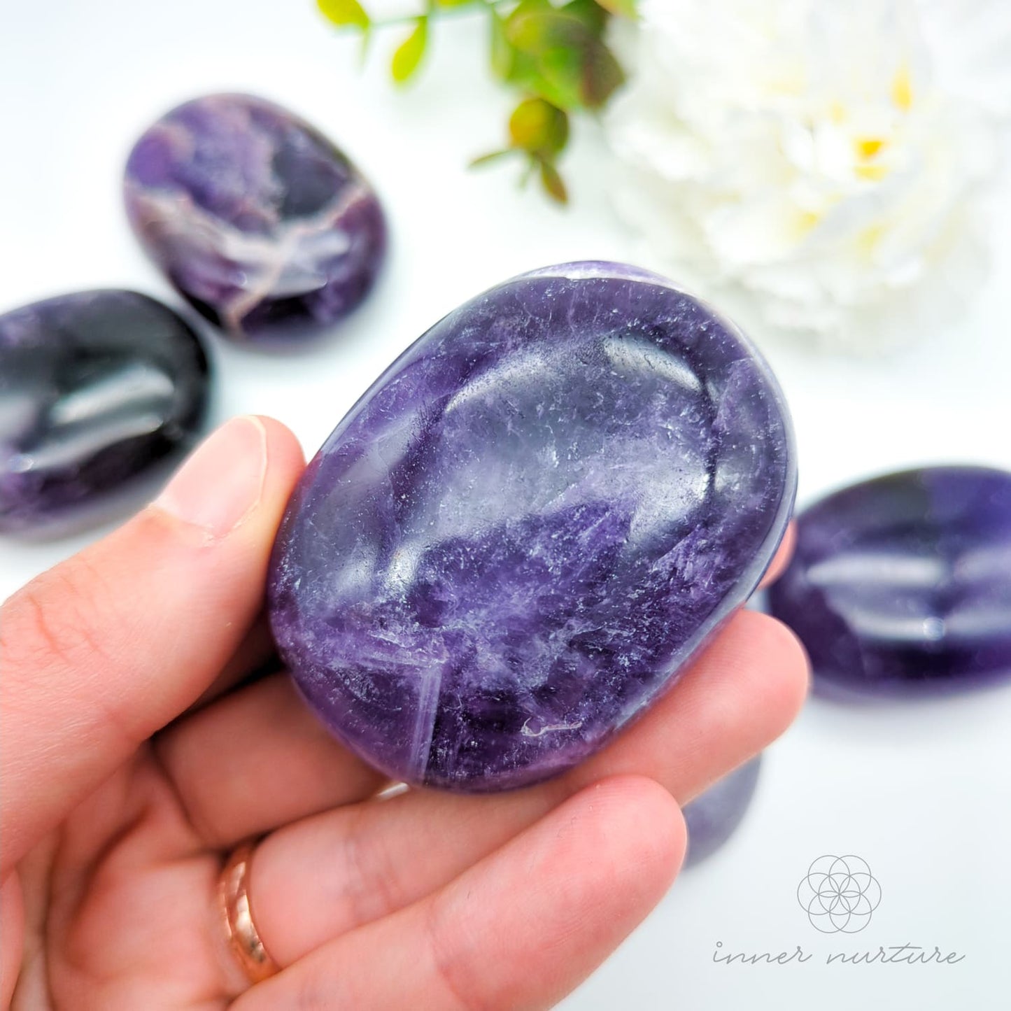 Amethyst Palm Stone | Crystal Shop Australia - Inner Nurture