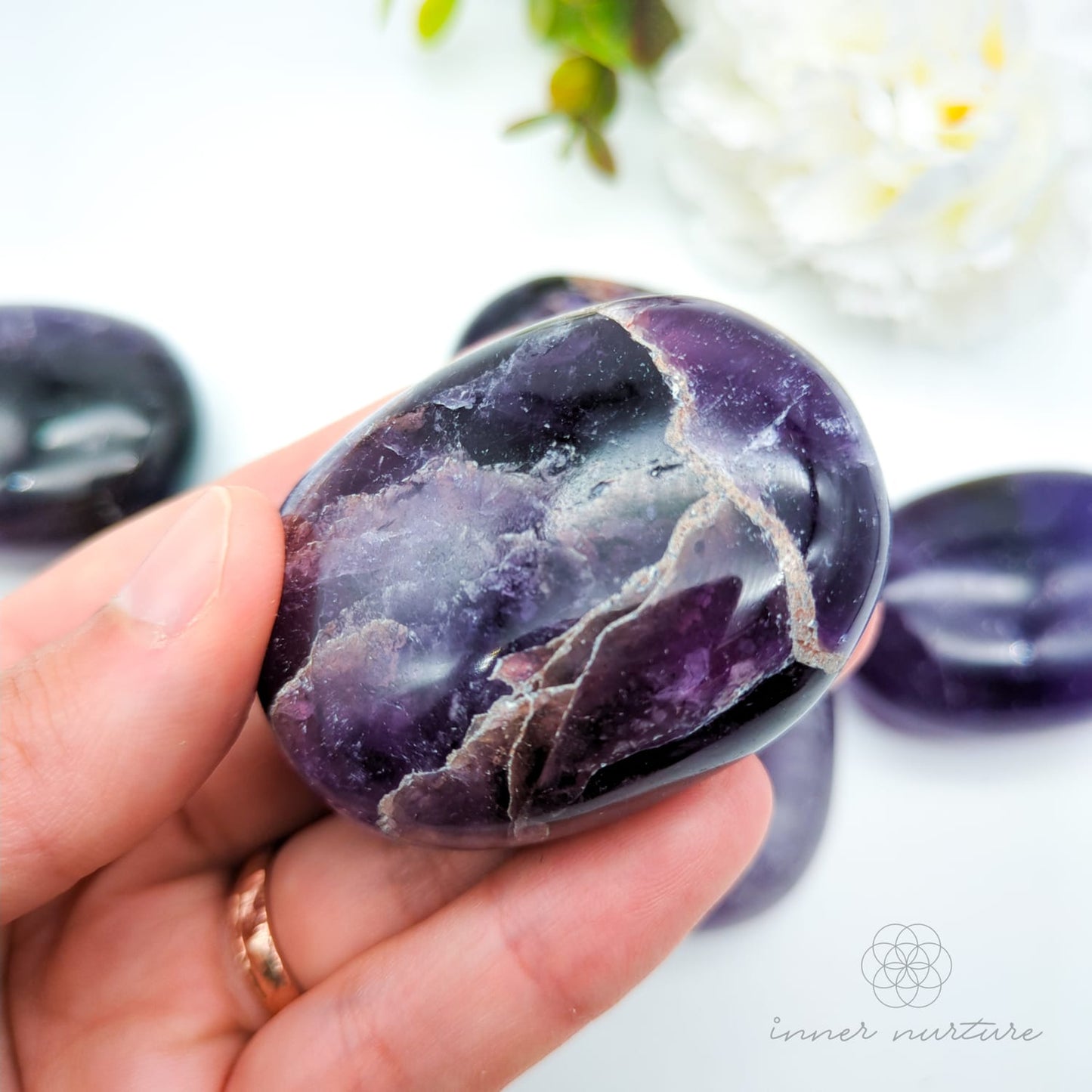 Amethyst Palm Stone | Crystal Shop Australia - Inner Nurture