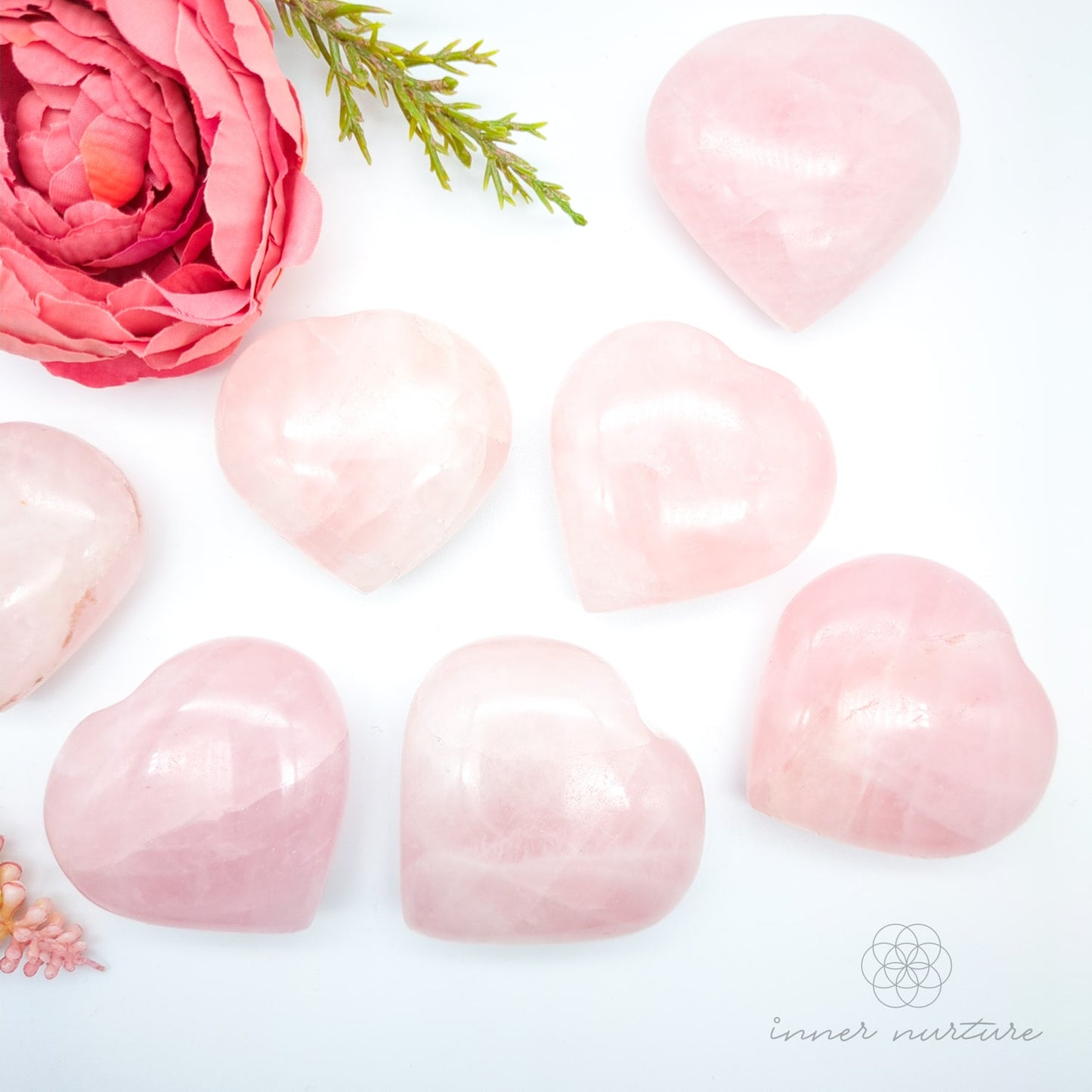 Rose Quartz Heart | Crystal Shop Australia - Inner Nurture