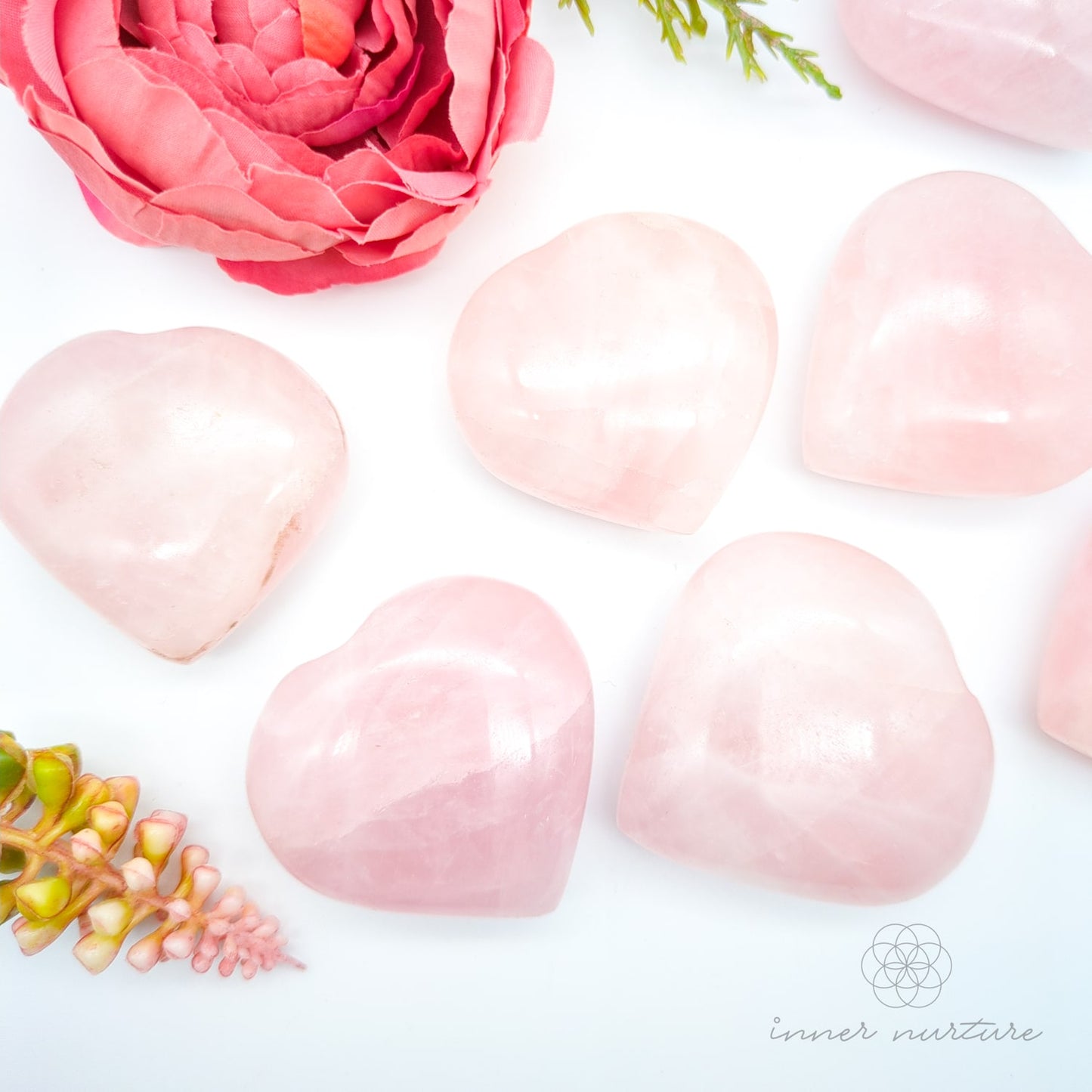 Rose Quartz Heart | Crystal Shop Australia - Inner Nurture