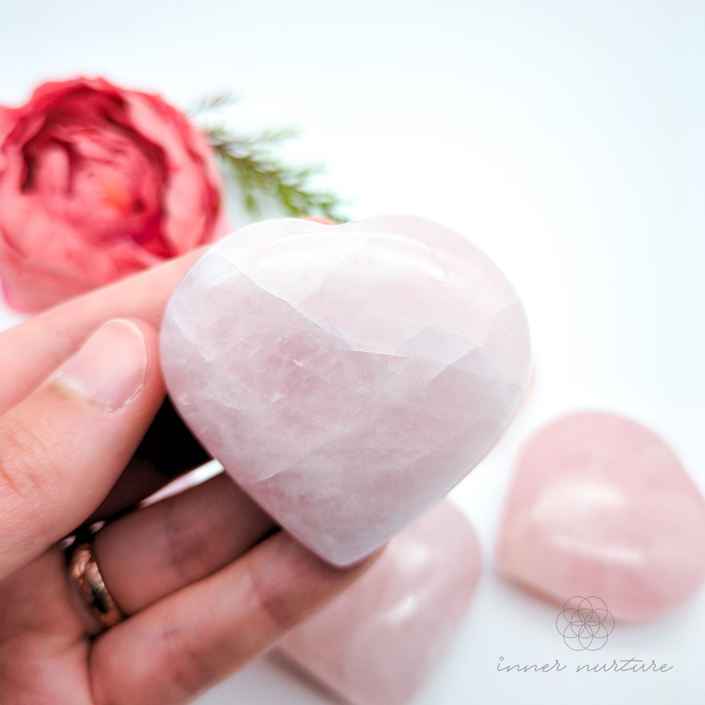 Rose Quartz Heart | Crystal Shop Australia - Inner Nurture