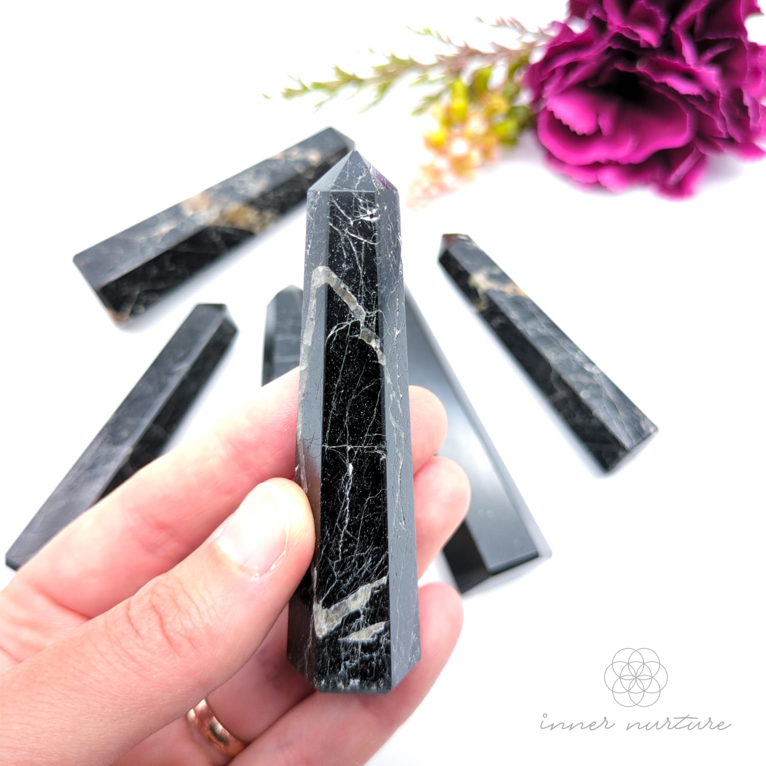 Black Tourmaline Generator Tower | Crystal Shop Australia - Inner Nurture