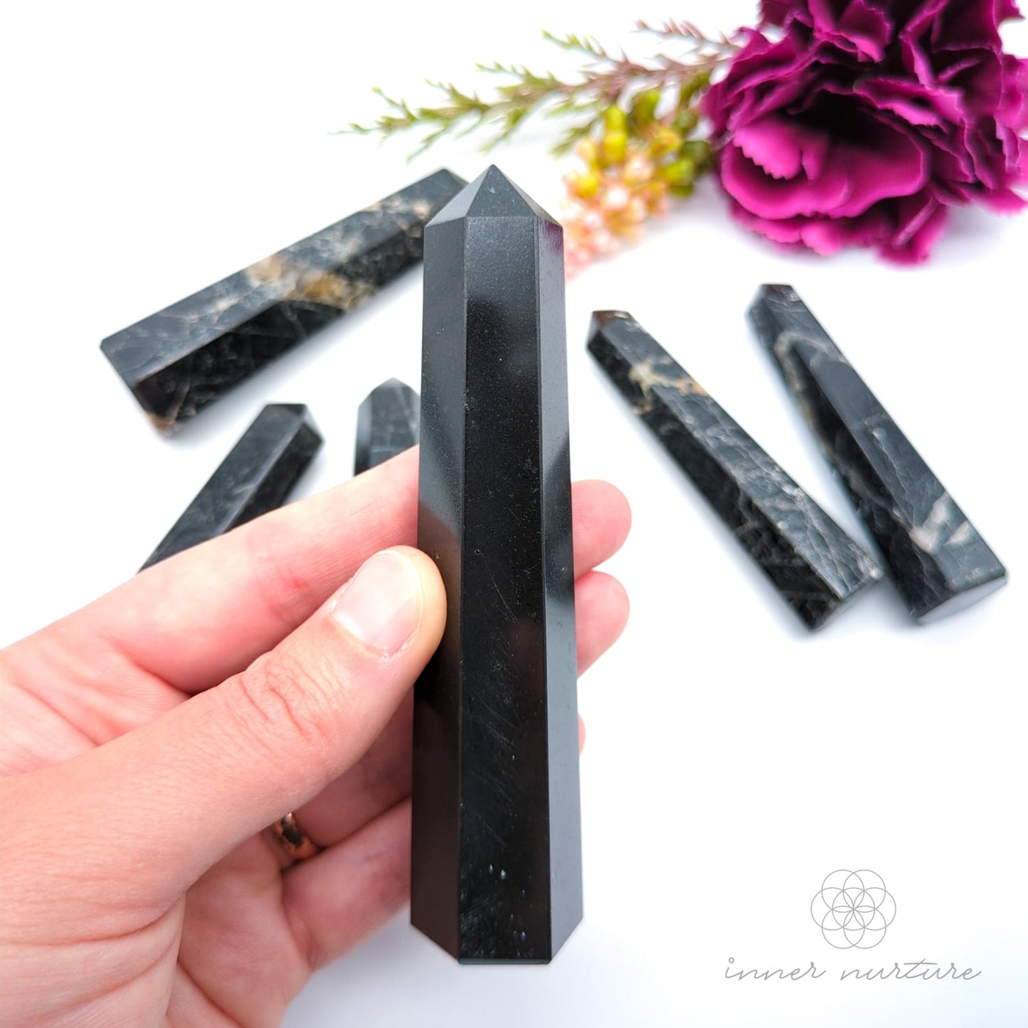 Black Tourmaline Generator Tower | Crystal Shop Australia - Inner Nurture