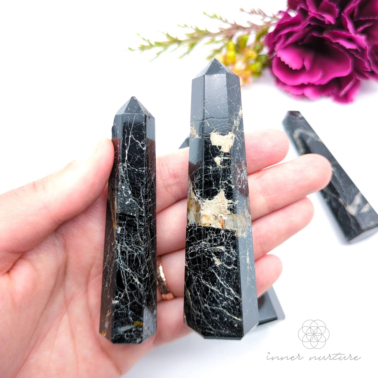 Black Tourmaline Generator Tower | Crystal Shop Australia - Inner Nurture