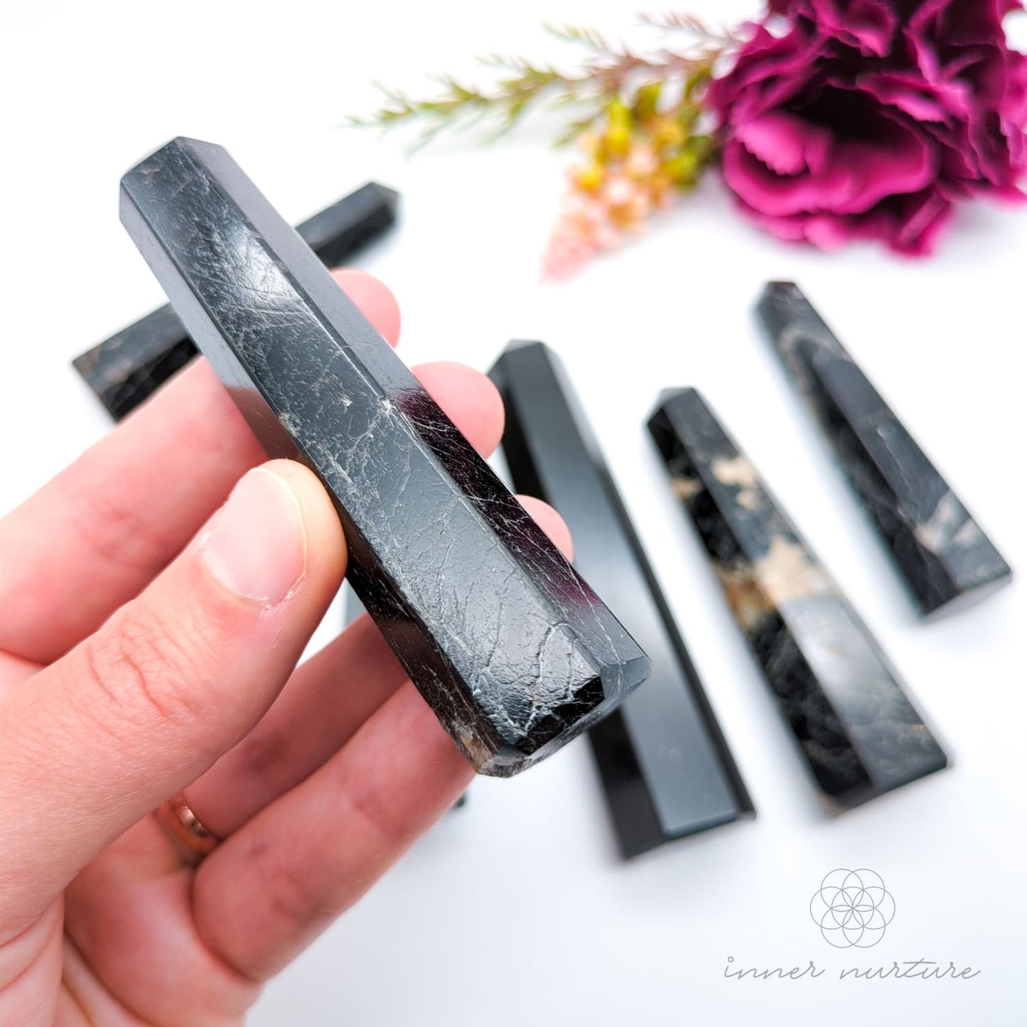 Black Tourmaline Generator Tower | Crystal Shop Australia - Inner Nurture