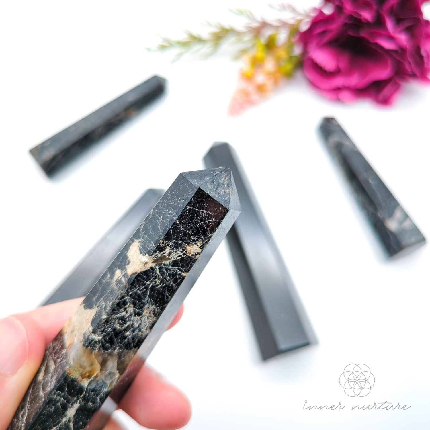 Black Tourmaline Generator Tower | Crystal Shop Australia - Inner Nurture