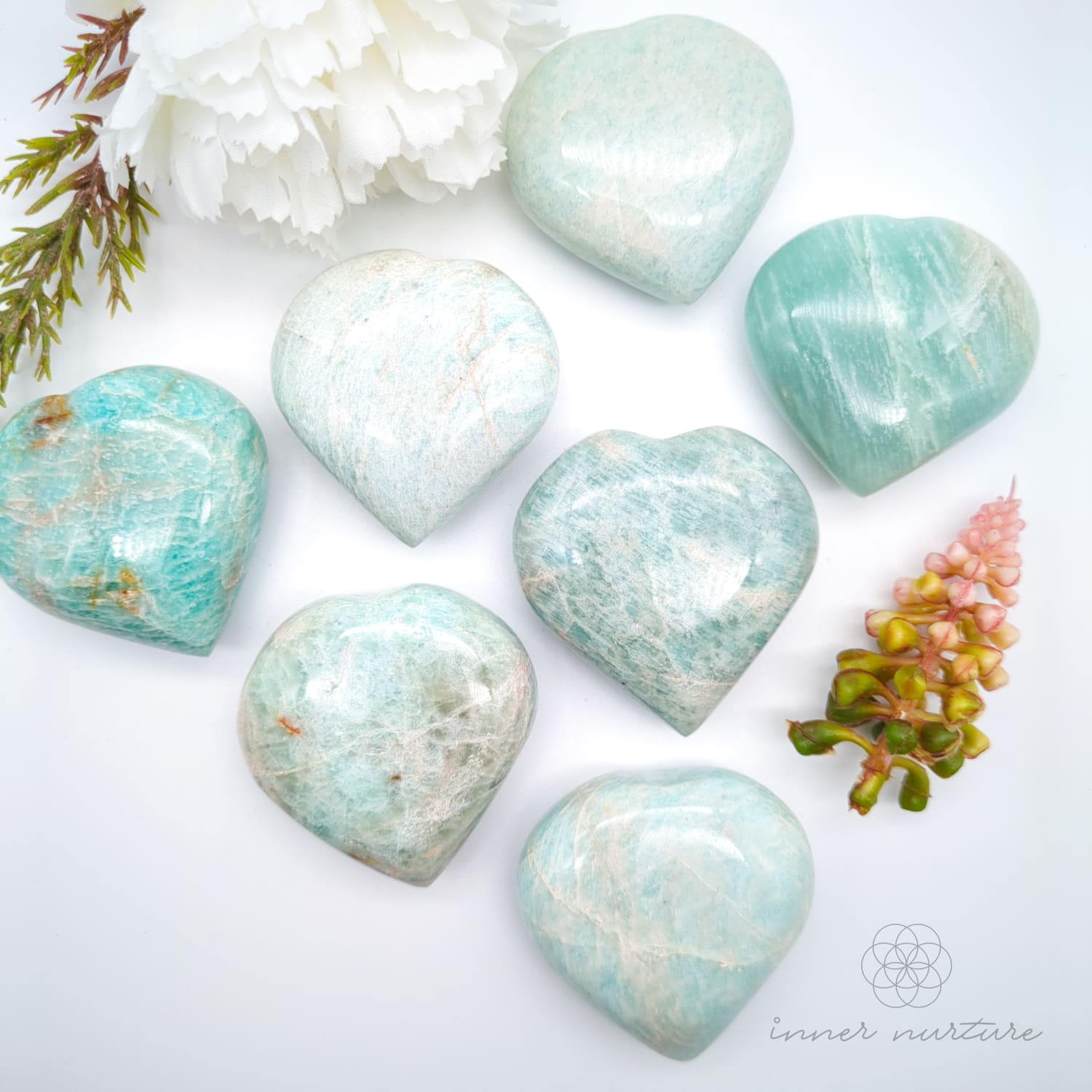 Amazonite Heart | Crystal Shop Australia - Inner Nurture