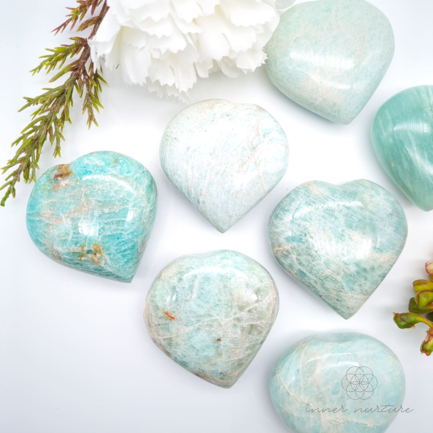 Amazonite Heart | Crystal Shop Australia - Inner Nurture