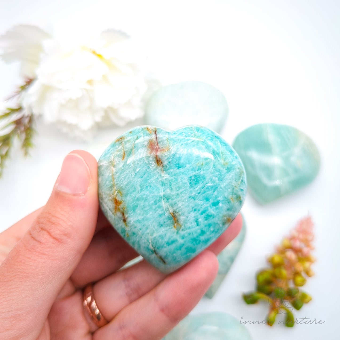 Amazonite Heart | Crystal Shop Australia - Inner Nurture