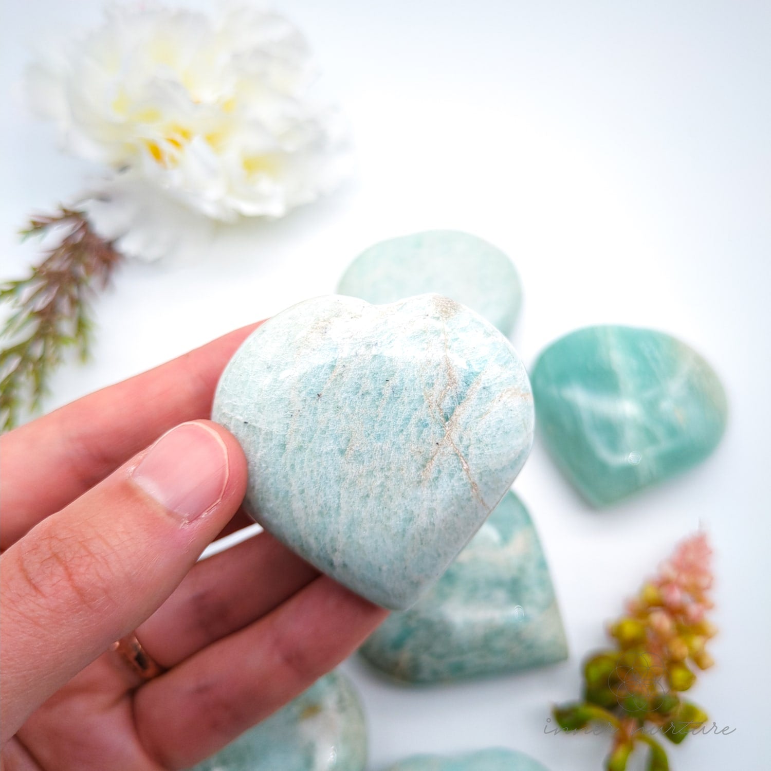 Amazonite Heart | Crystal Shop Australia - Inner Nurture