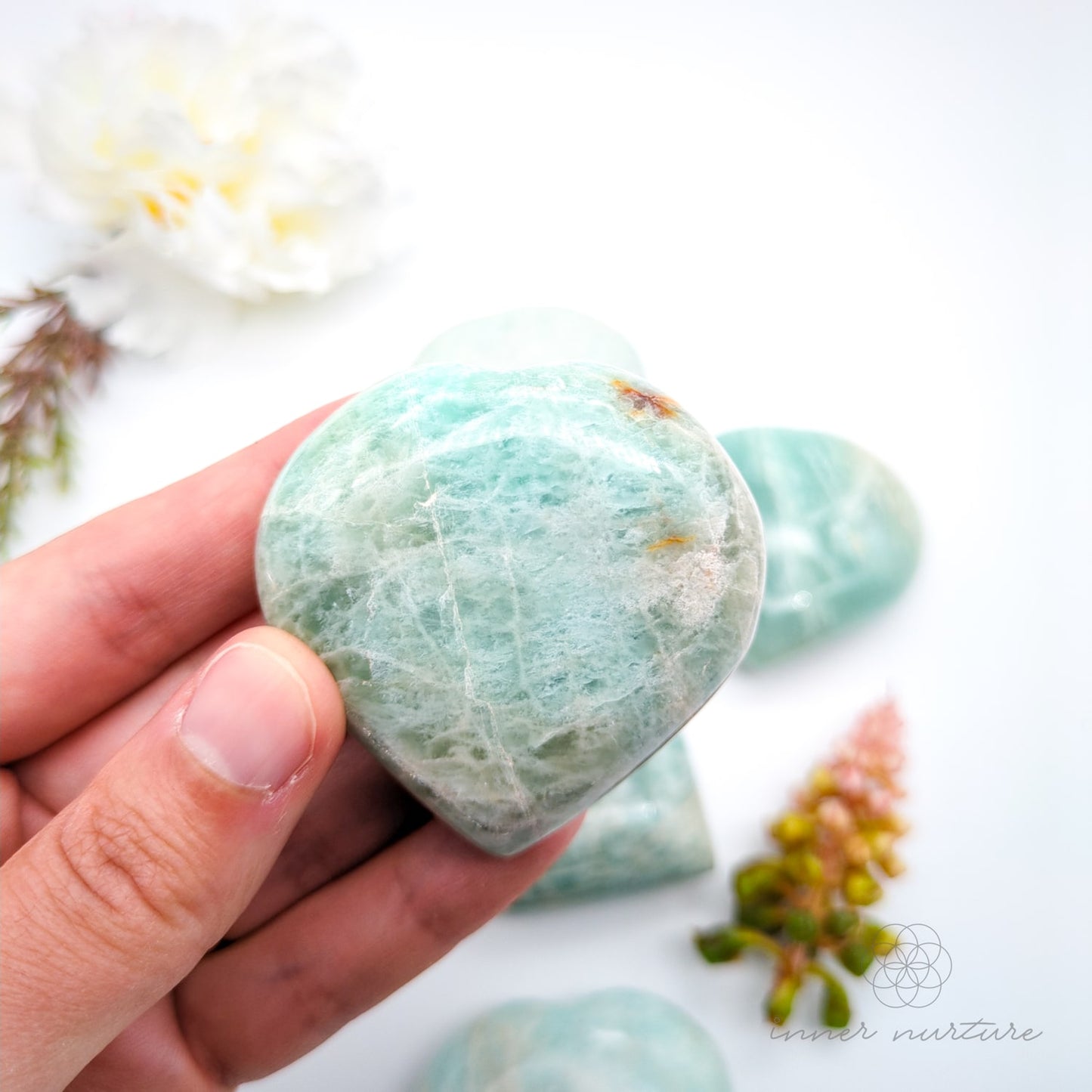 Amazonite Heart | Crystal Shop Australia - Inner Nurture