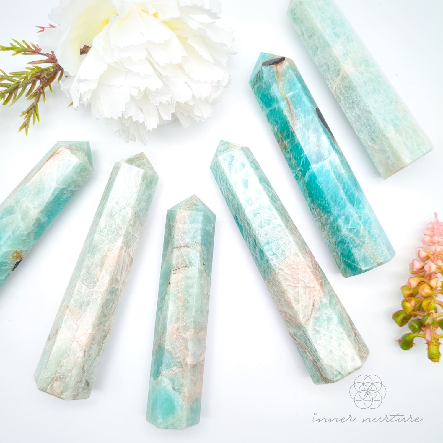 Amazonite Generator Tower | Crystal Shop Australia - Inner Nurture